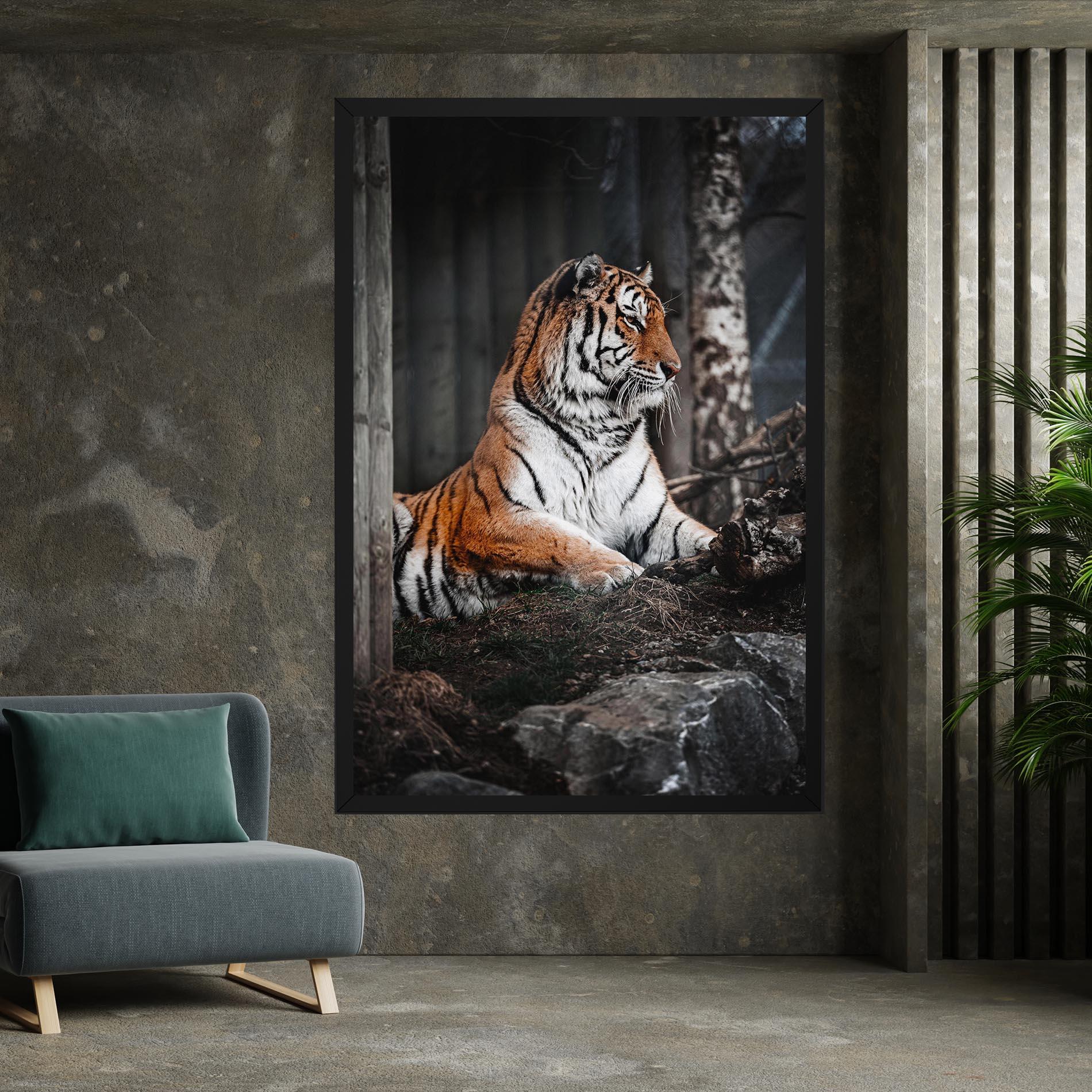 Tablou Canvas Forest Tiger mockup 7