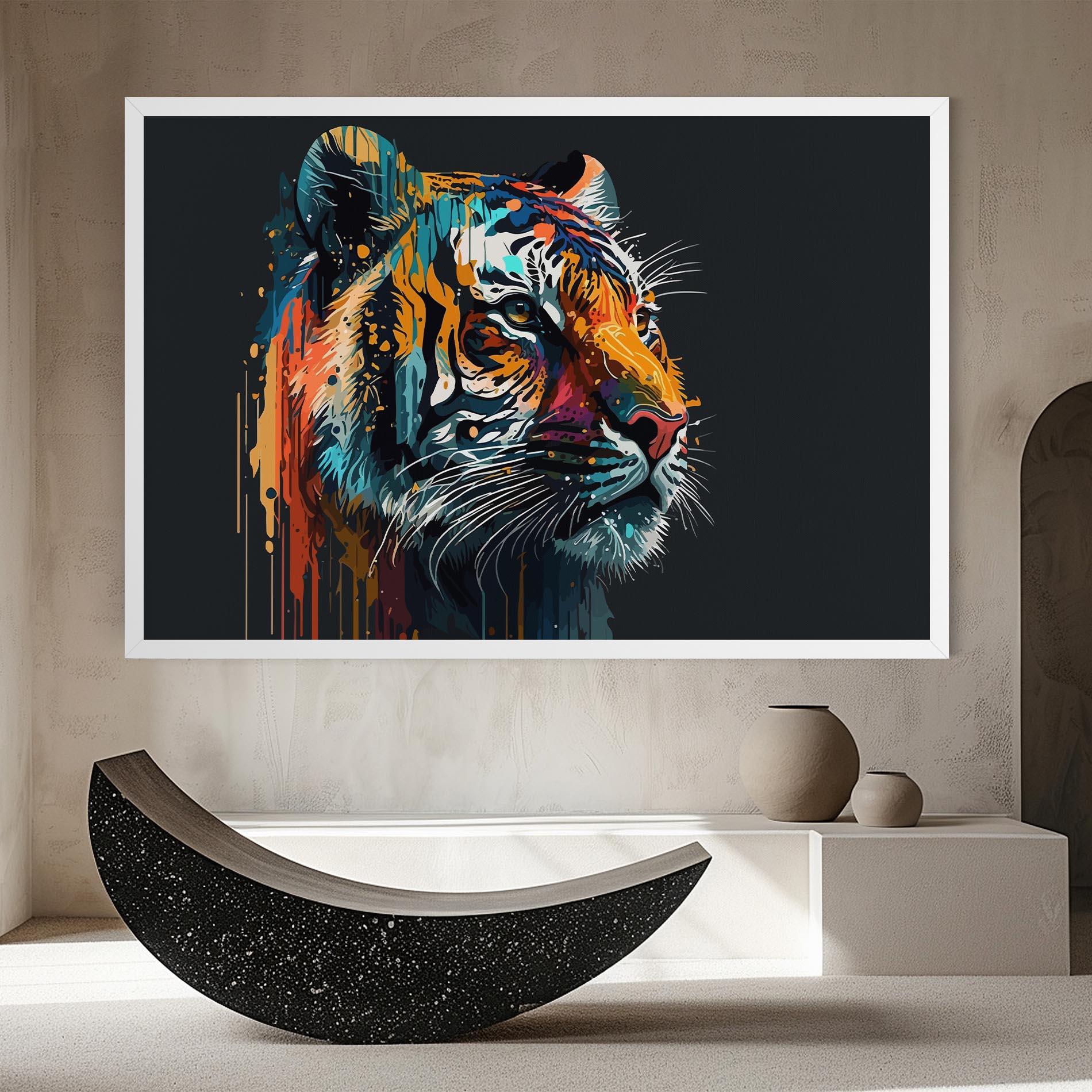 Tablou Canvas Color Mix Tiger mockup 8