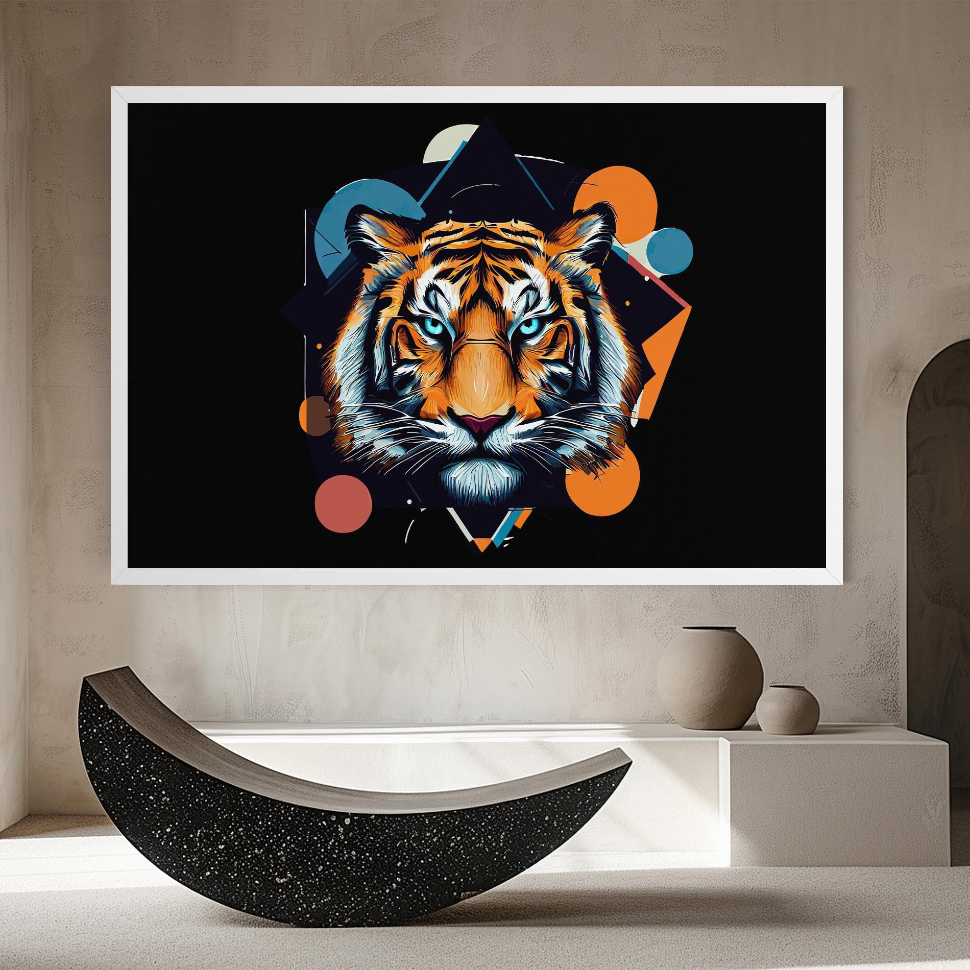 Tablou Canvas Geometric Tiger mockup 8