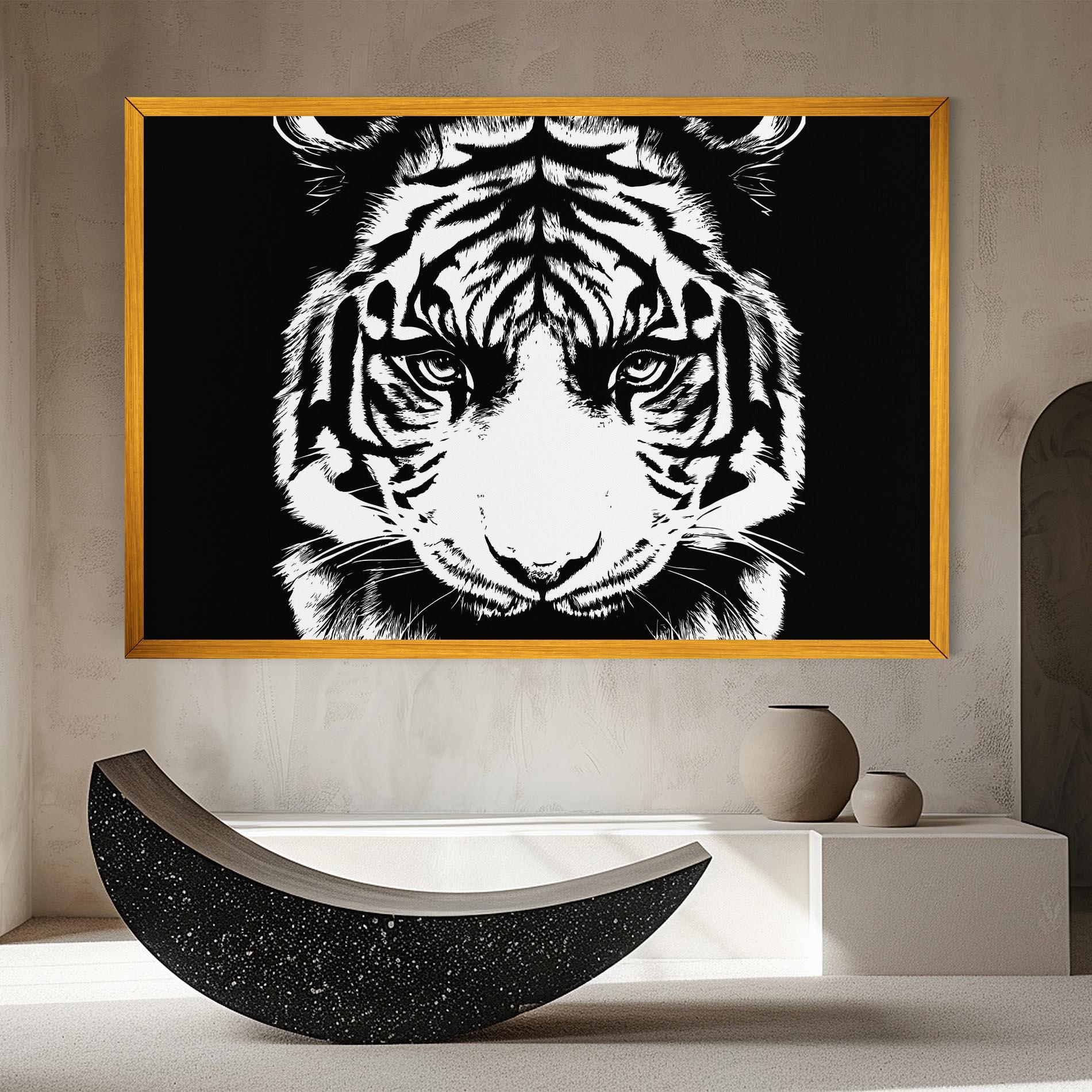 Tablou Canvas Big Eyes Tiger mockup 8