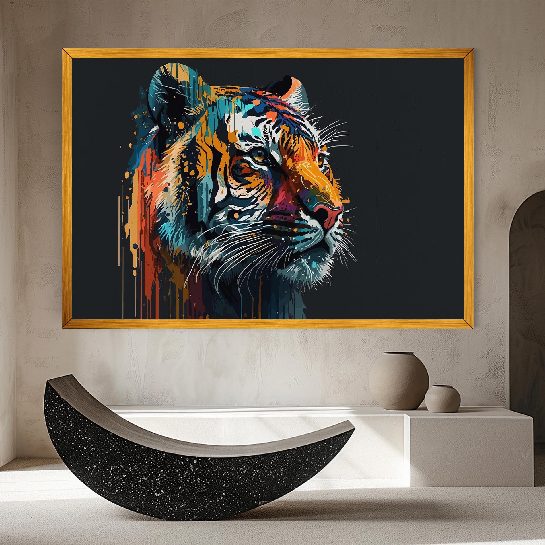 Tablou Canvas Color Mix Tiger mockup 8