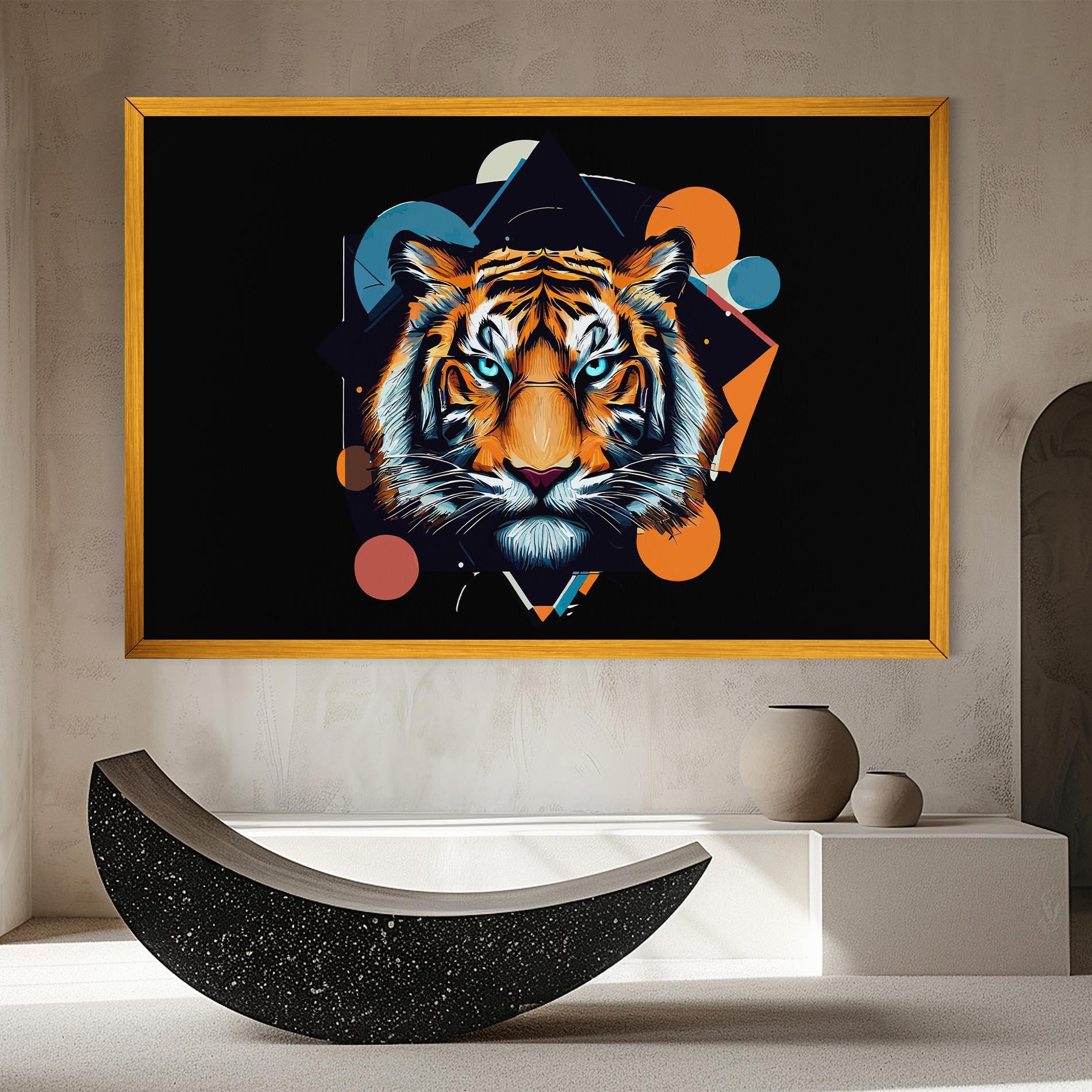 Tablou Canvas Geometric Tiger mockup 8