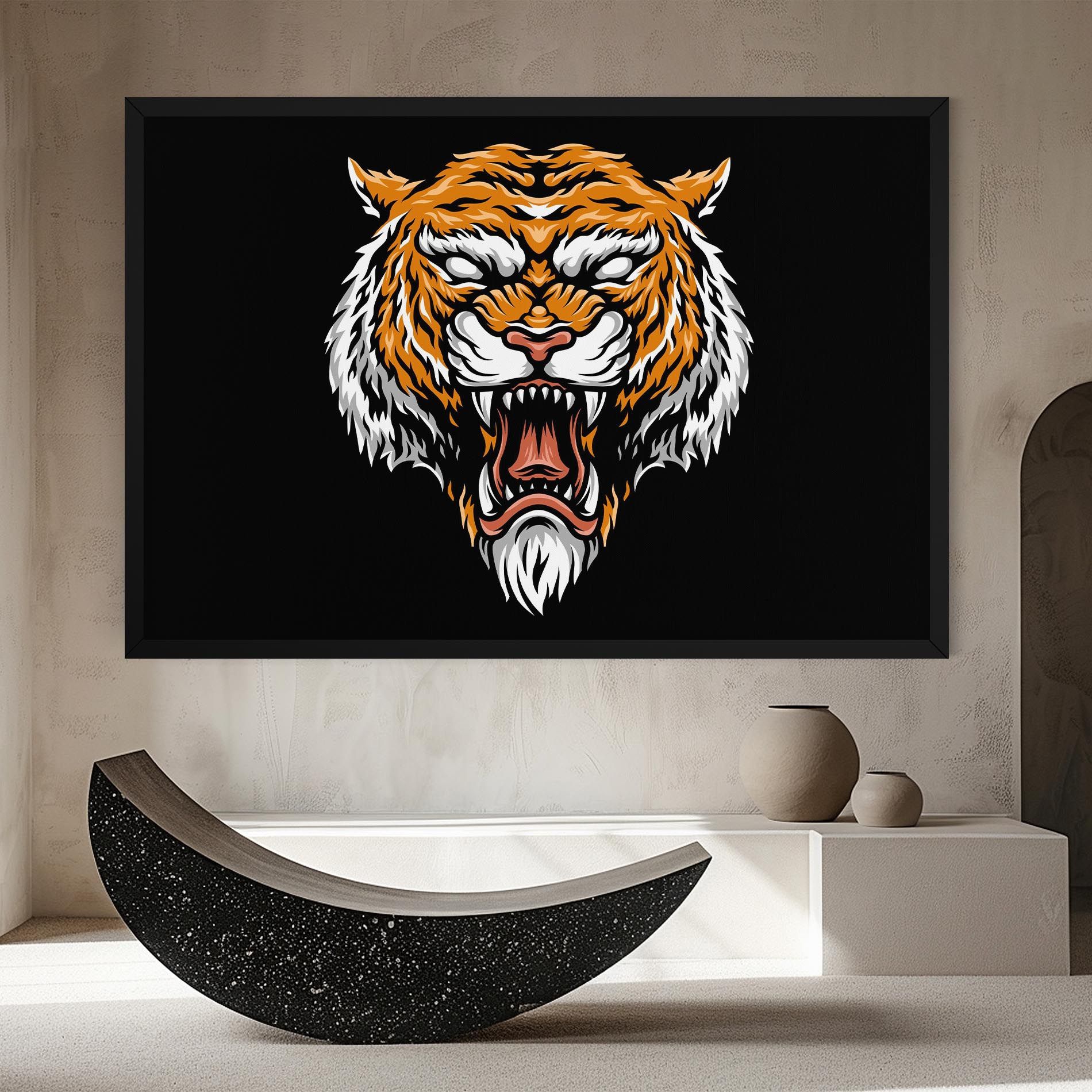 Angry Orange Tiger mockup 8