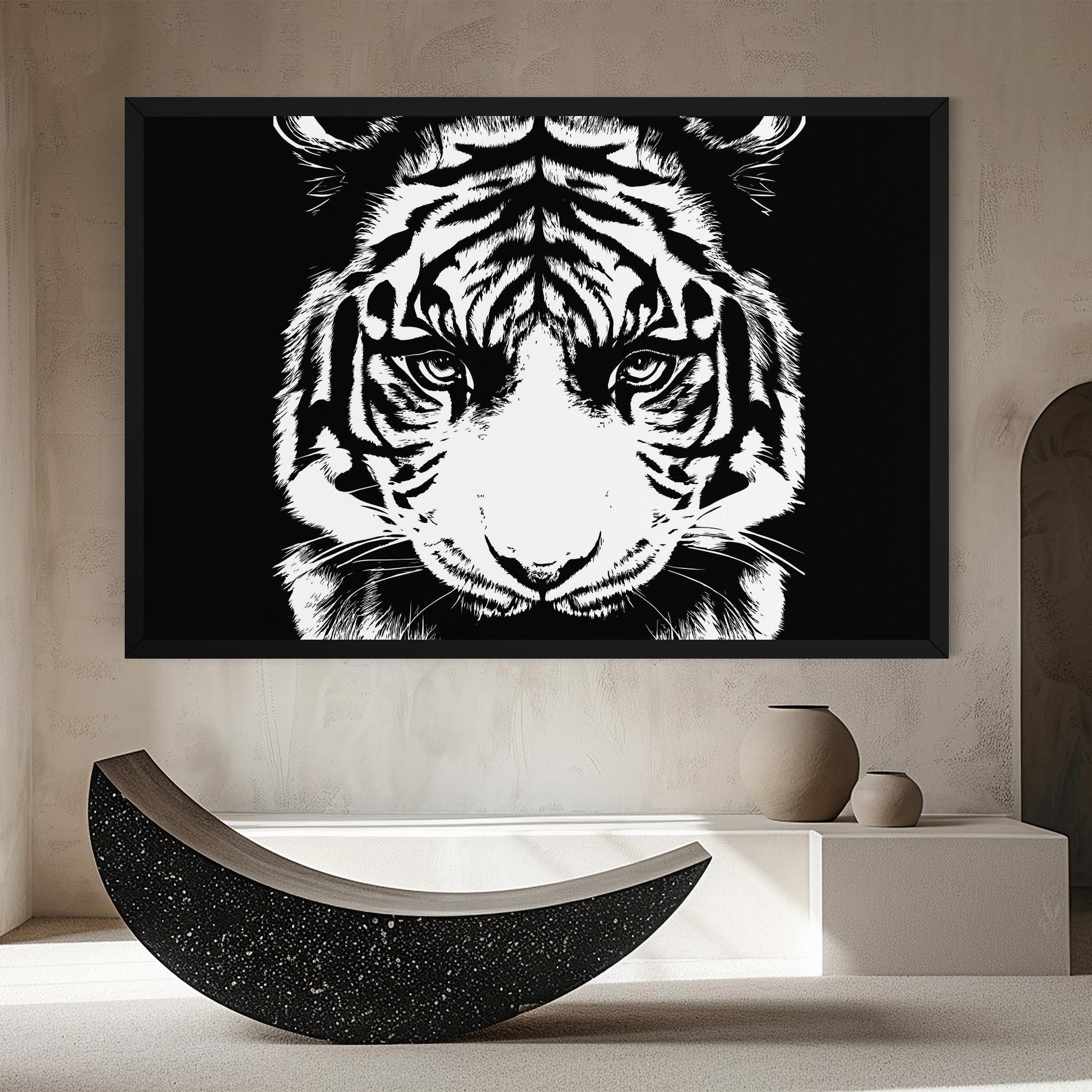 Tablou Canvas Big Eyes Tiger mockup 8