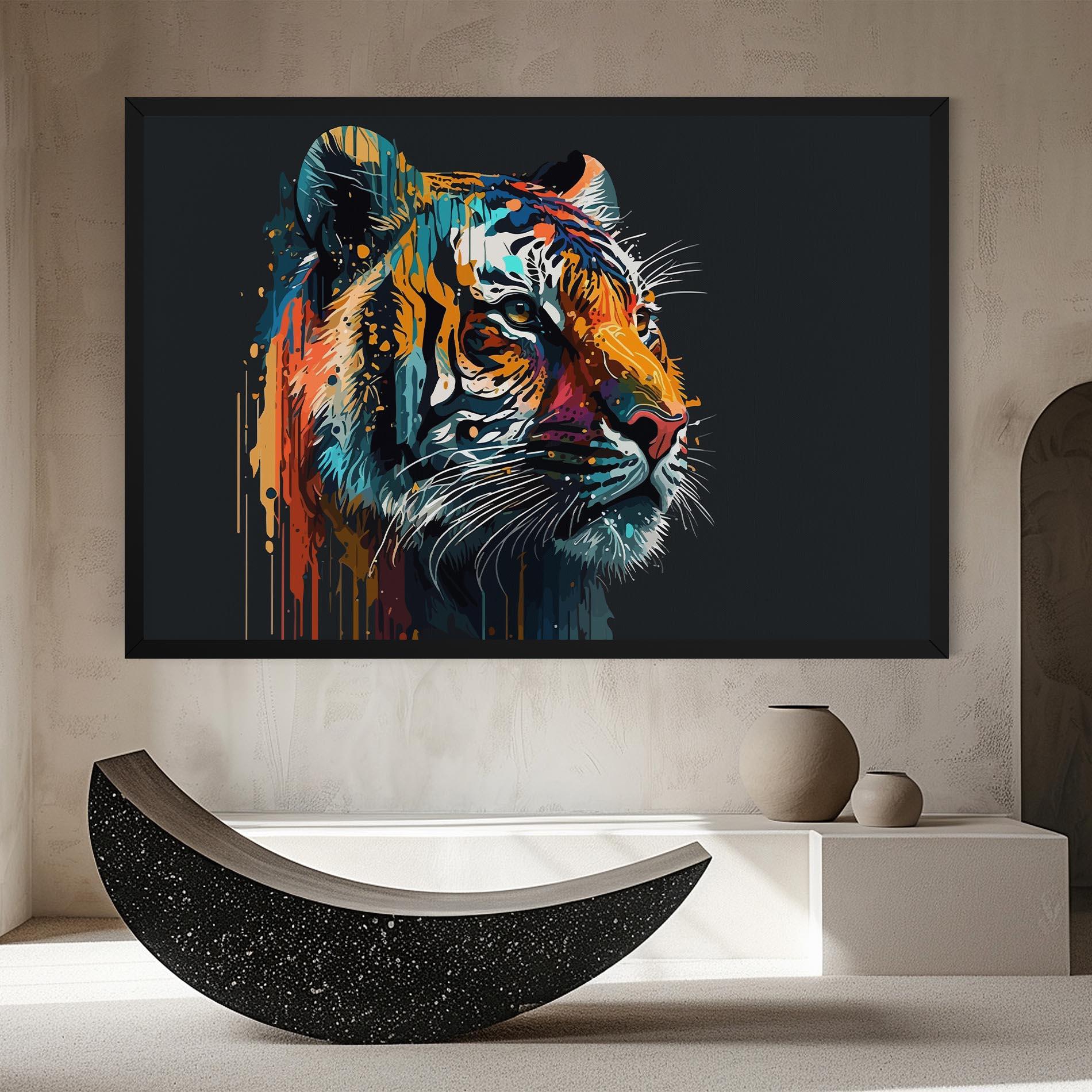 Tablou Canvas Color Mix Tiger mockup 8