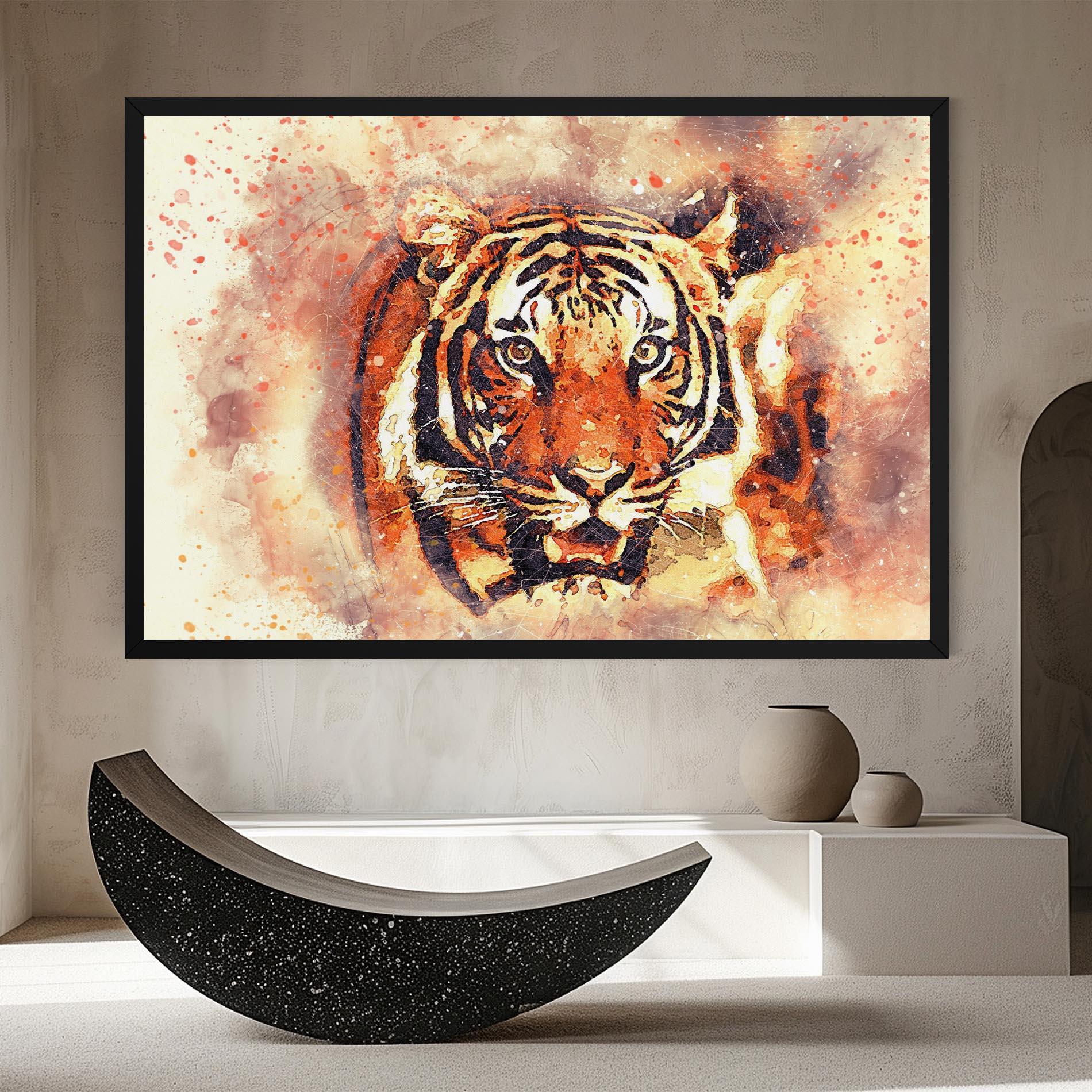 Tablou Canvas Tiger Colors mockup 8