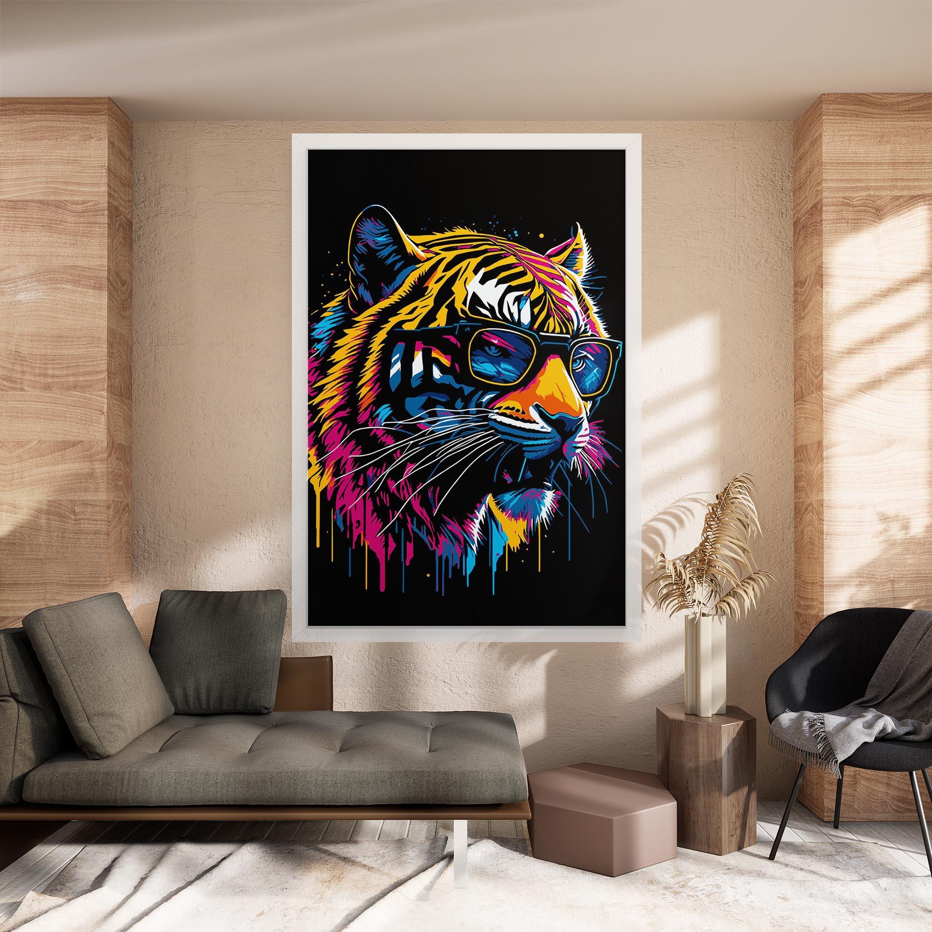 Tablou Canvas Cool Tiger mockup 8