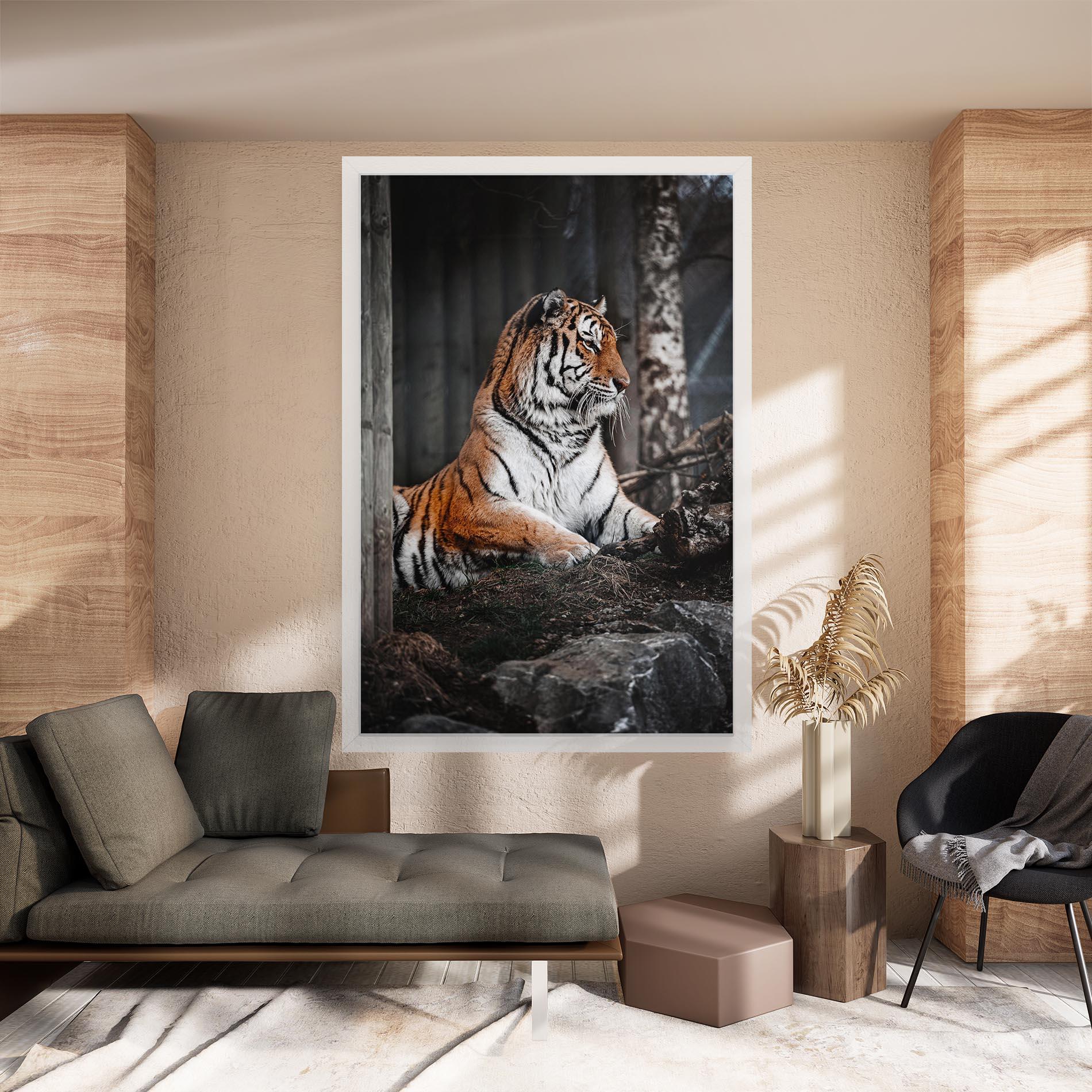 Tablou Canvas Forest Tiger mockup 8
