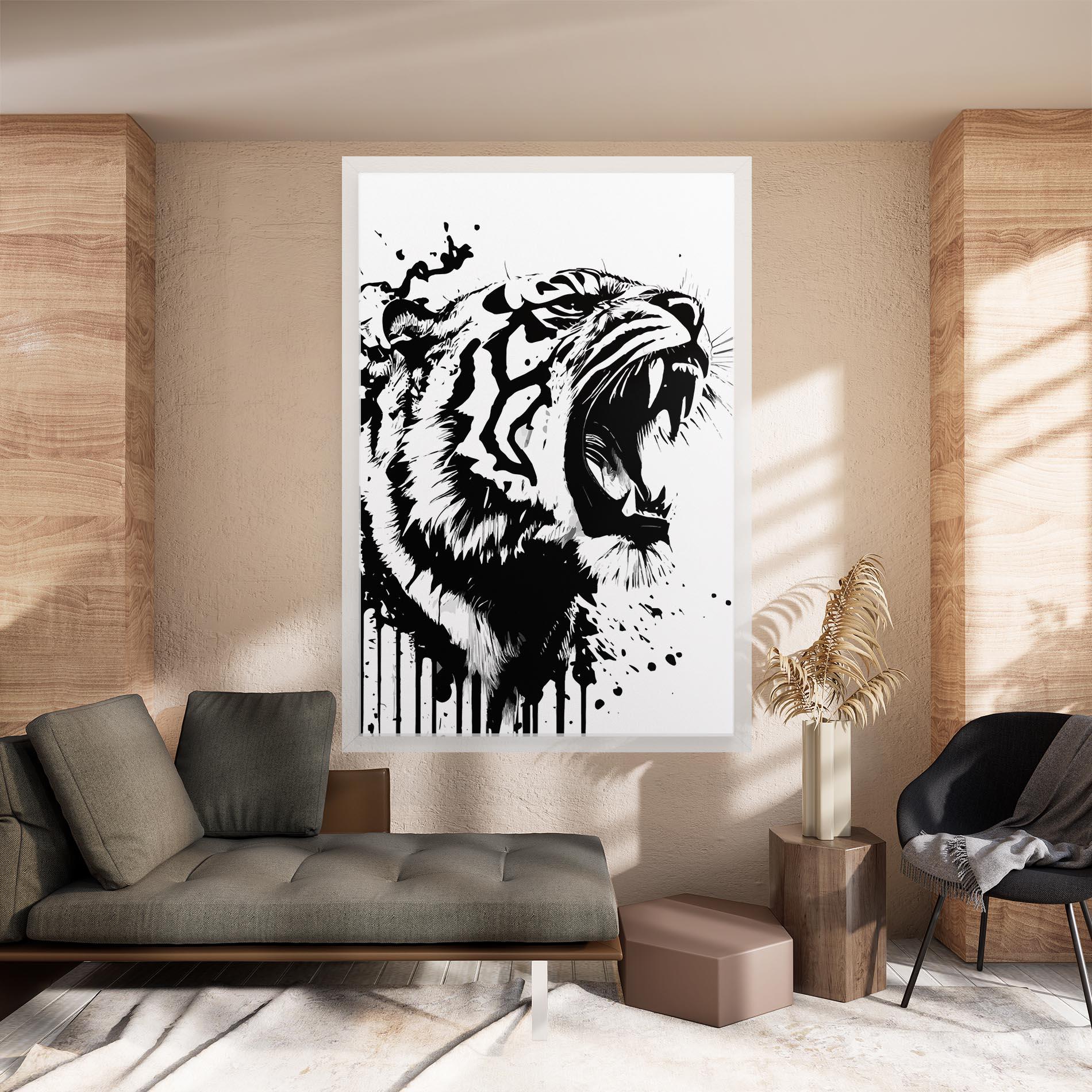 Tablou Canvas Ink Art Tiger mockup 8