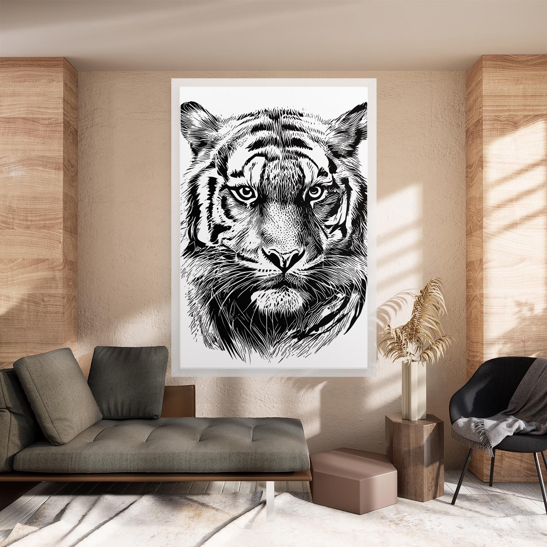 Pretty Tiger Head mockup 8