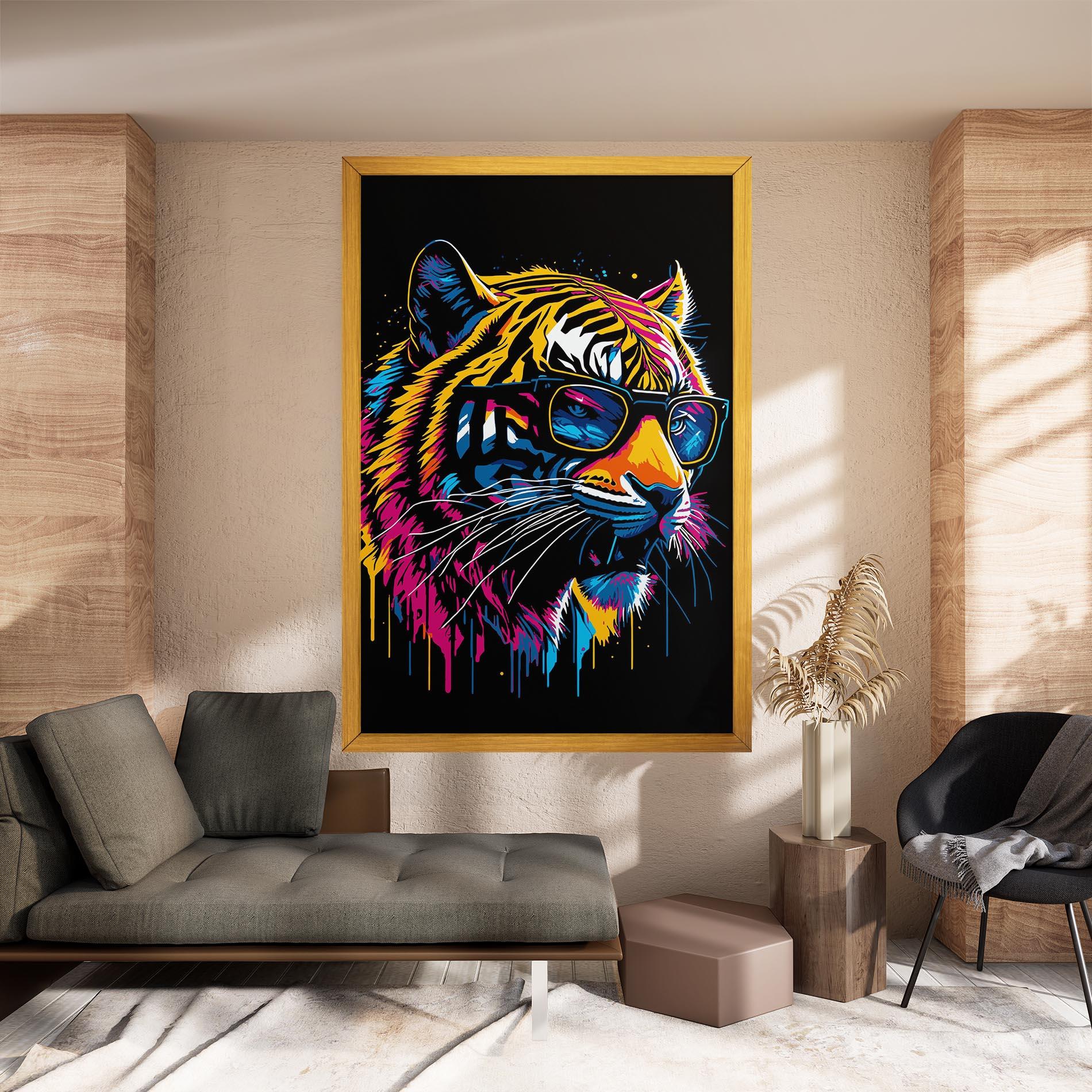 Tablou Canvas Cool Tiger mockup 8