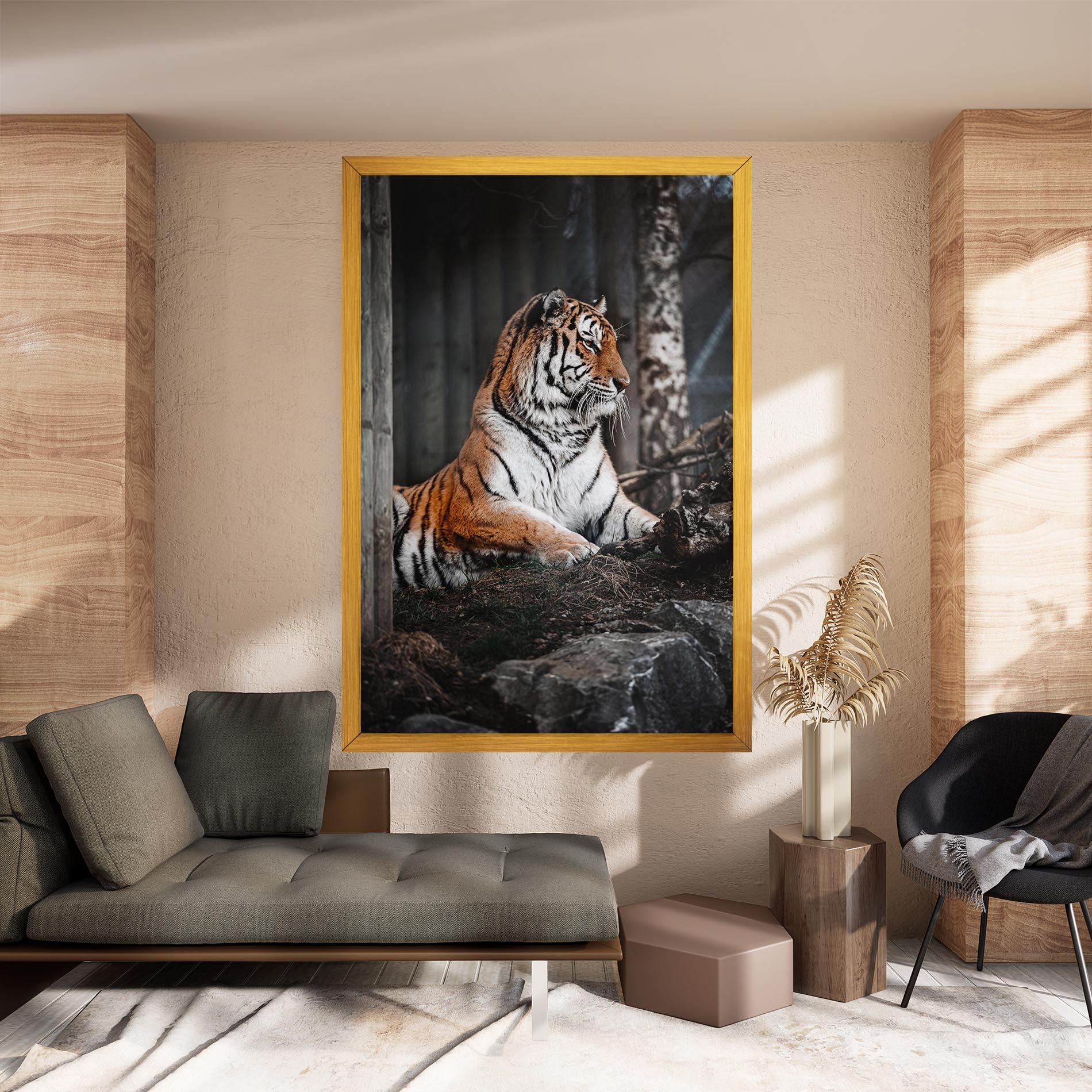 Tablou Canvas Forest Tiger mockup 8