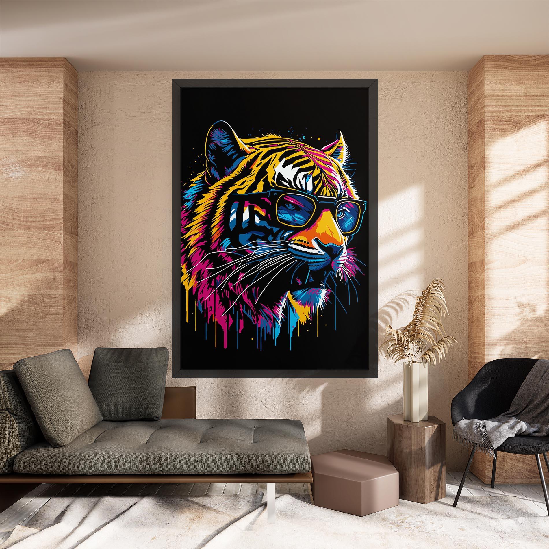 Tablou Canvas Cool Tiger mockup 8