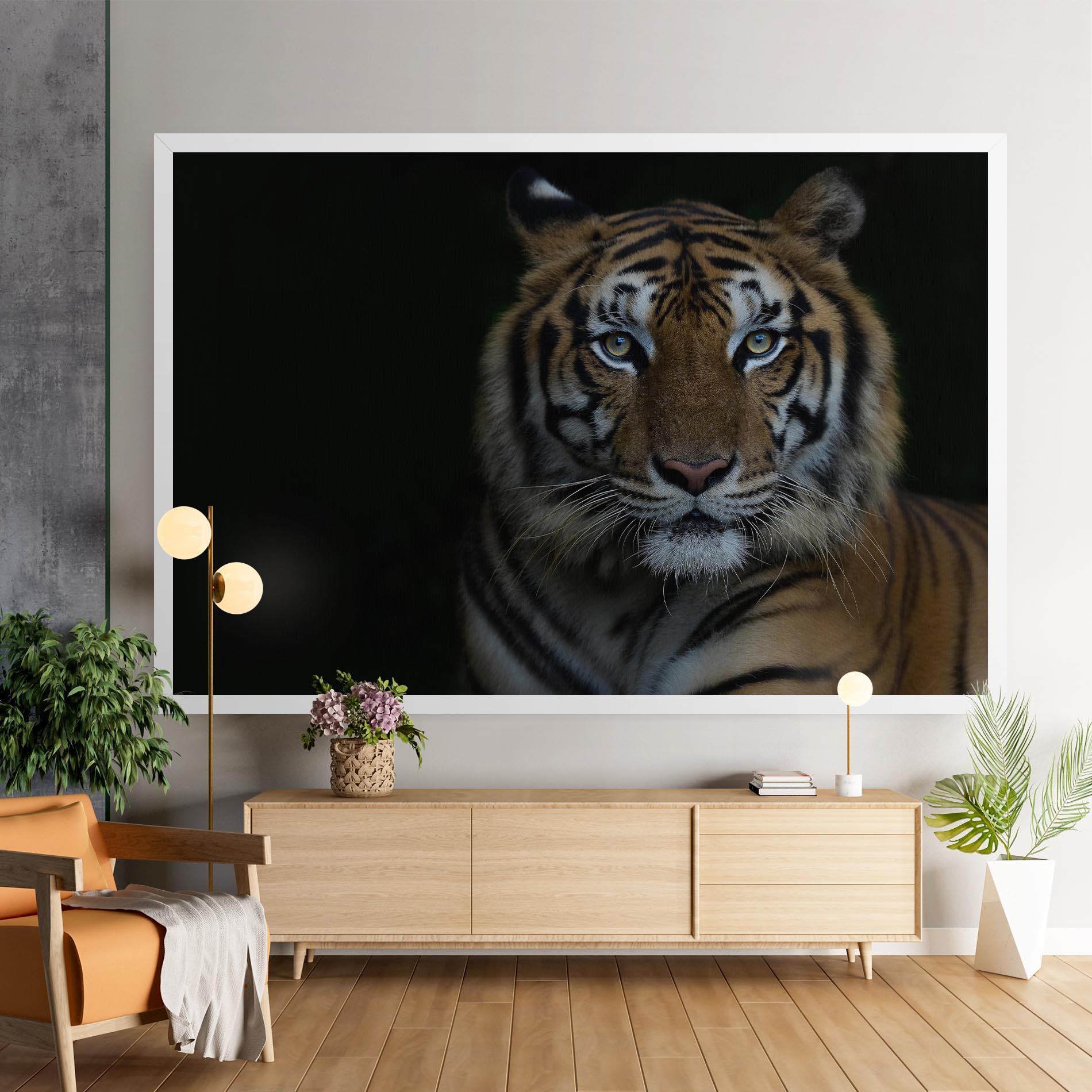 Tablou Canvas Close Up Tiger mockup 9