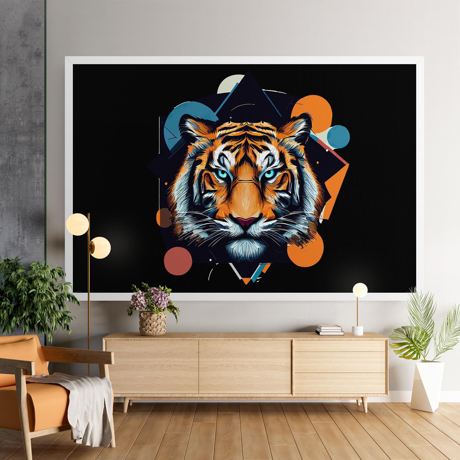 Geometric Tiger mockup 9