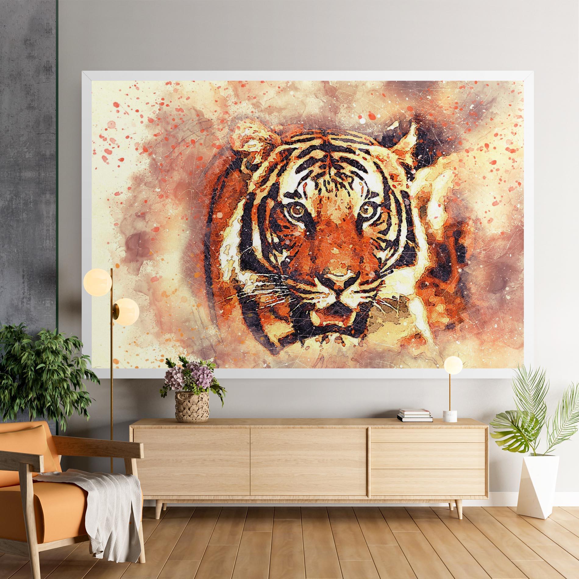 Tablou Canvas Tiger Colors mockup 9