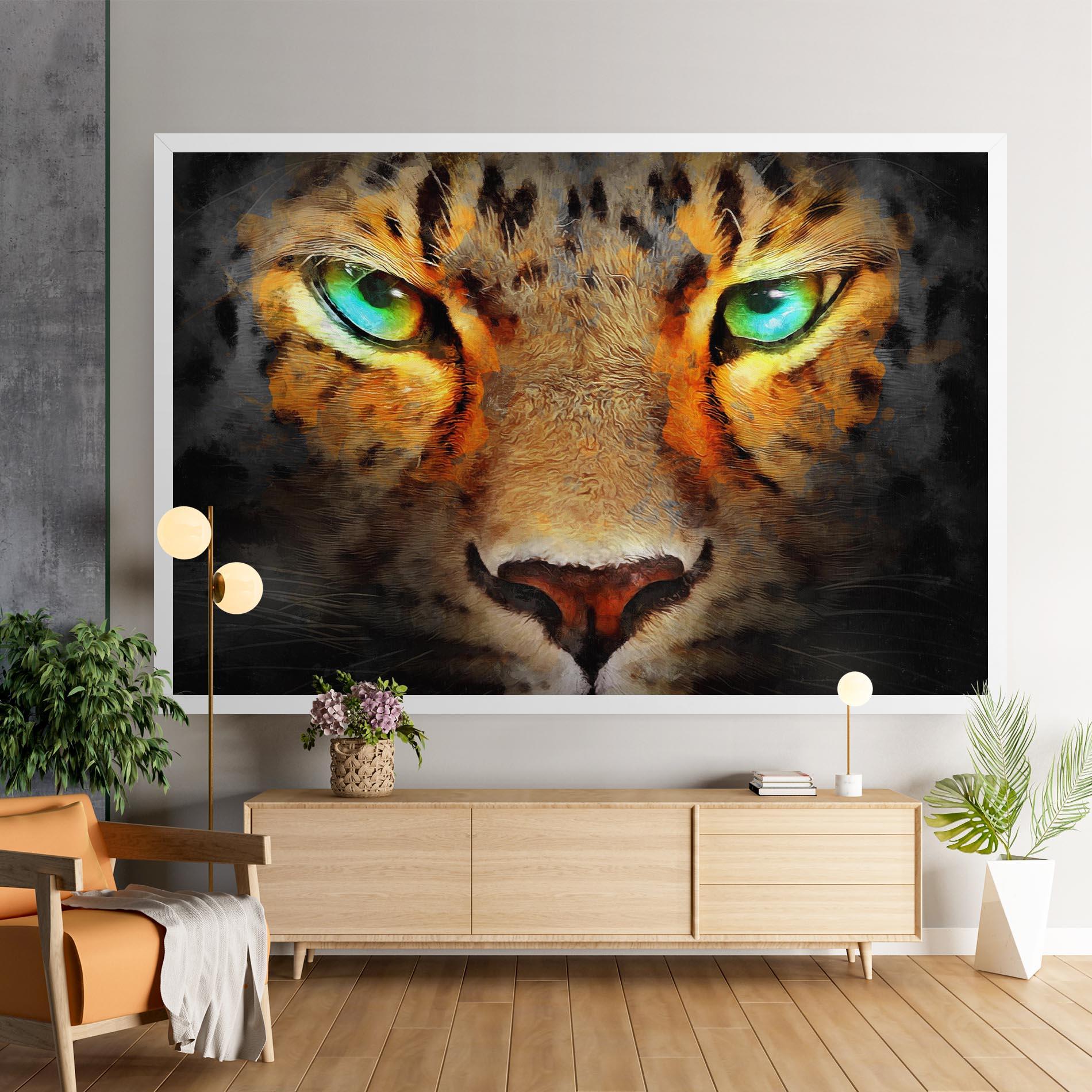 Tablou Canvas Tiger Eyes mockup 9