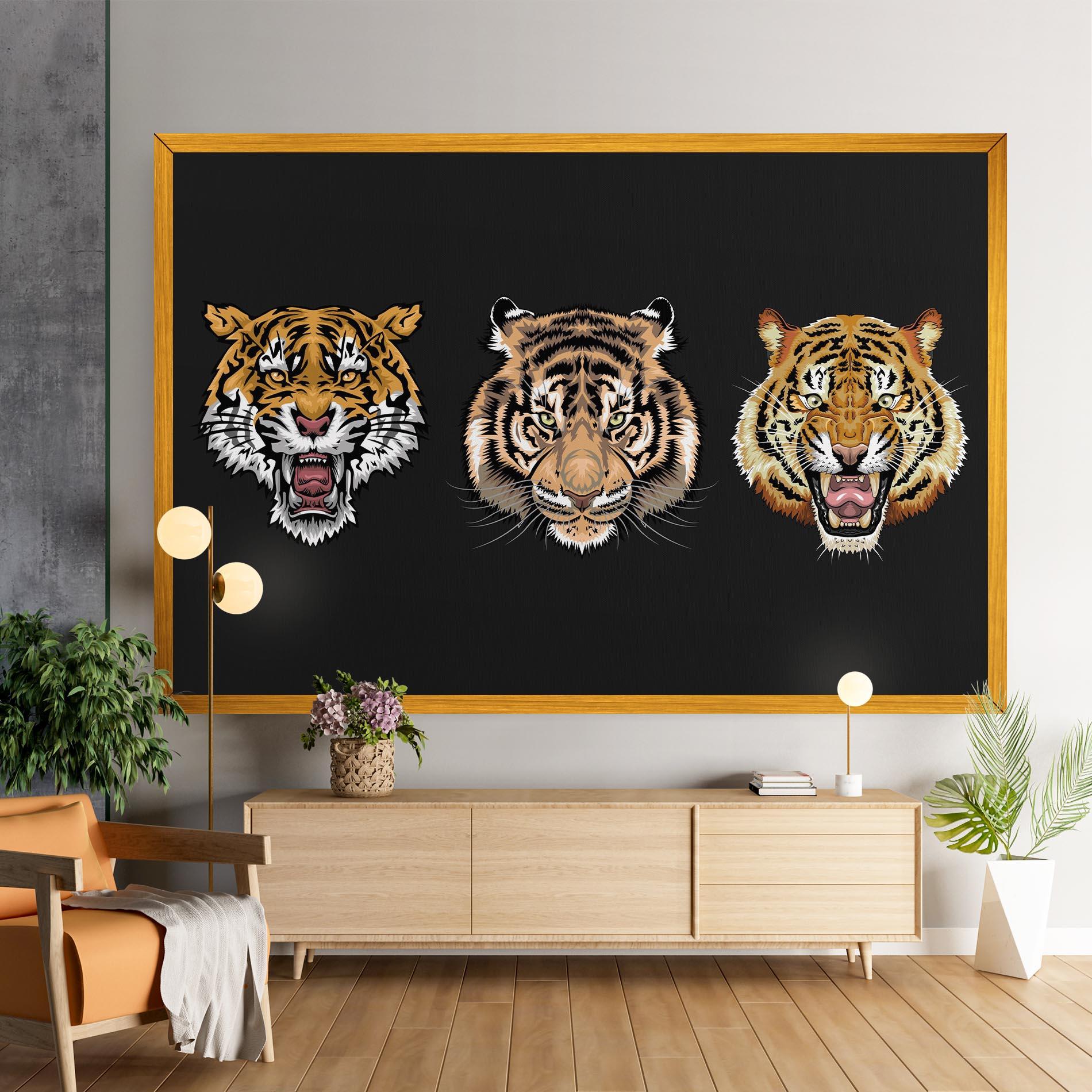 Tablou Canvas 3 Tigers mockup 9