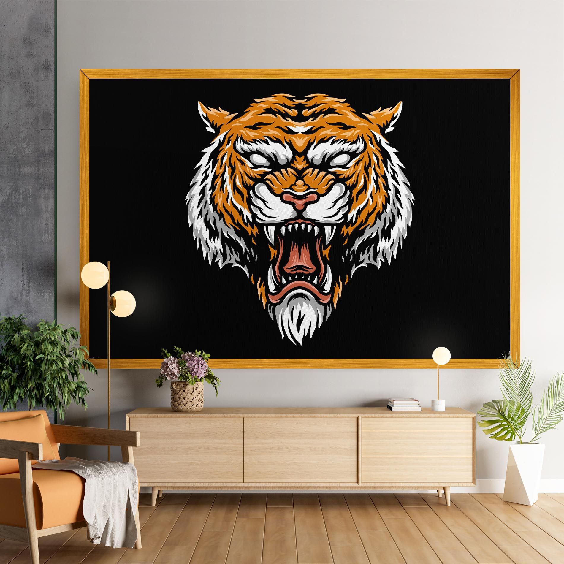Angry Orange Tiger mockup 9