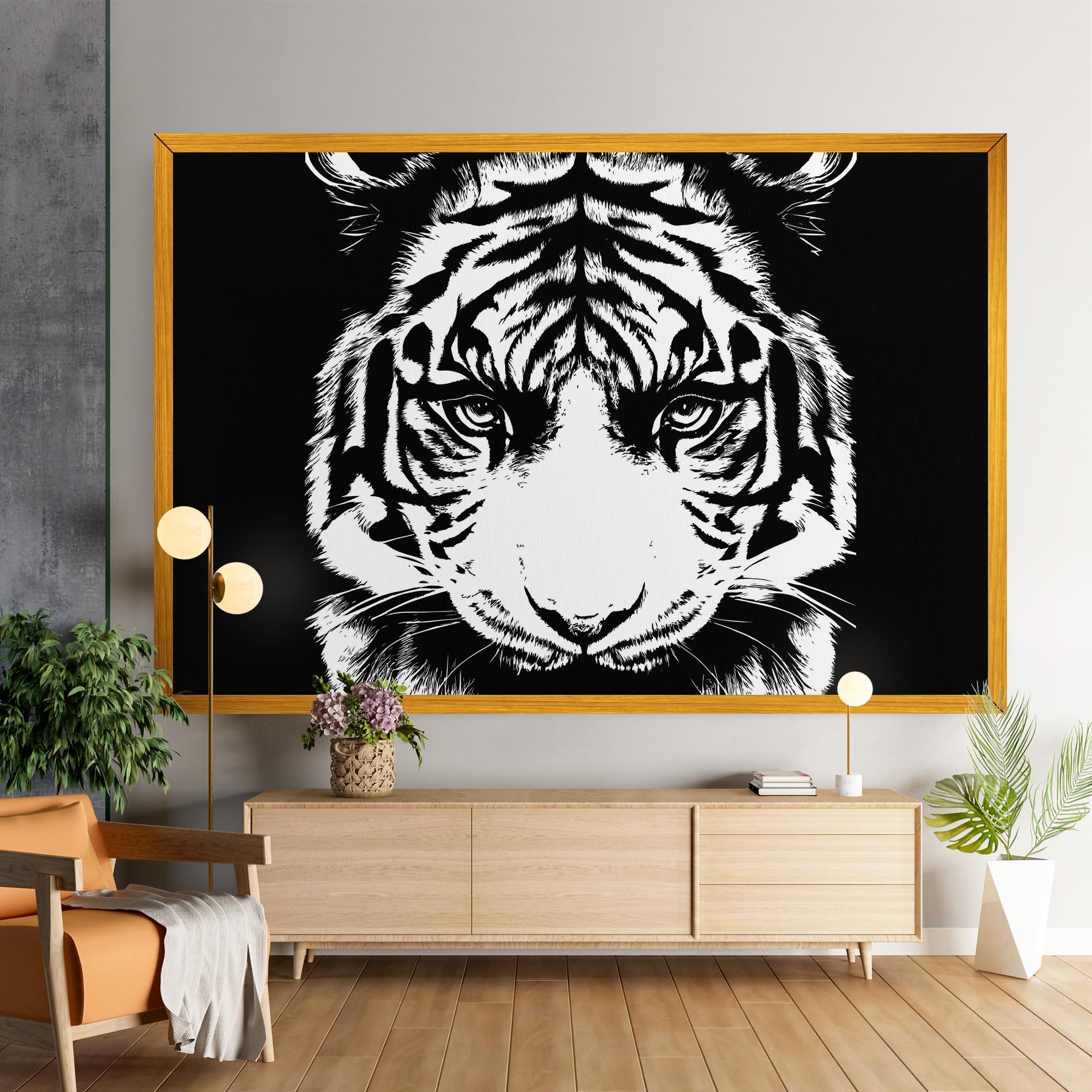 Tablou Canvas Big Eyes Tiger mockup 9