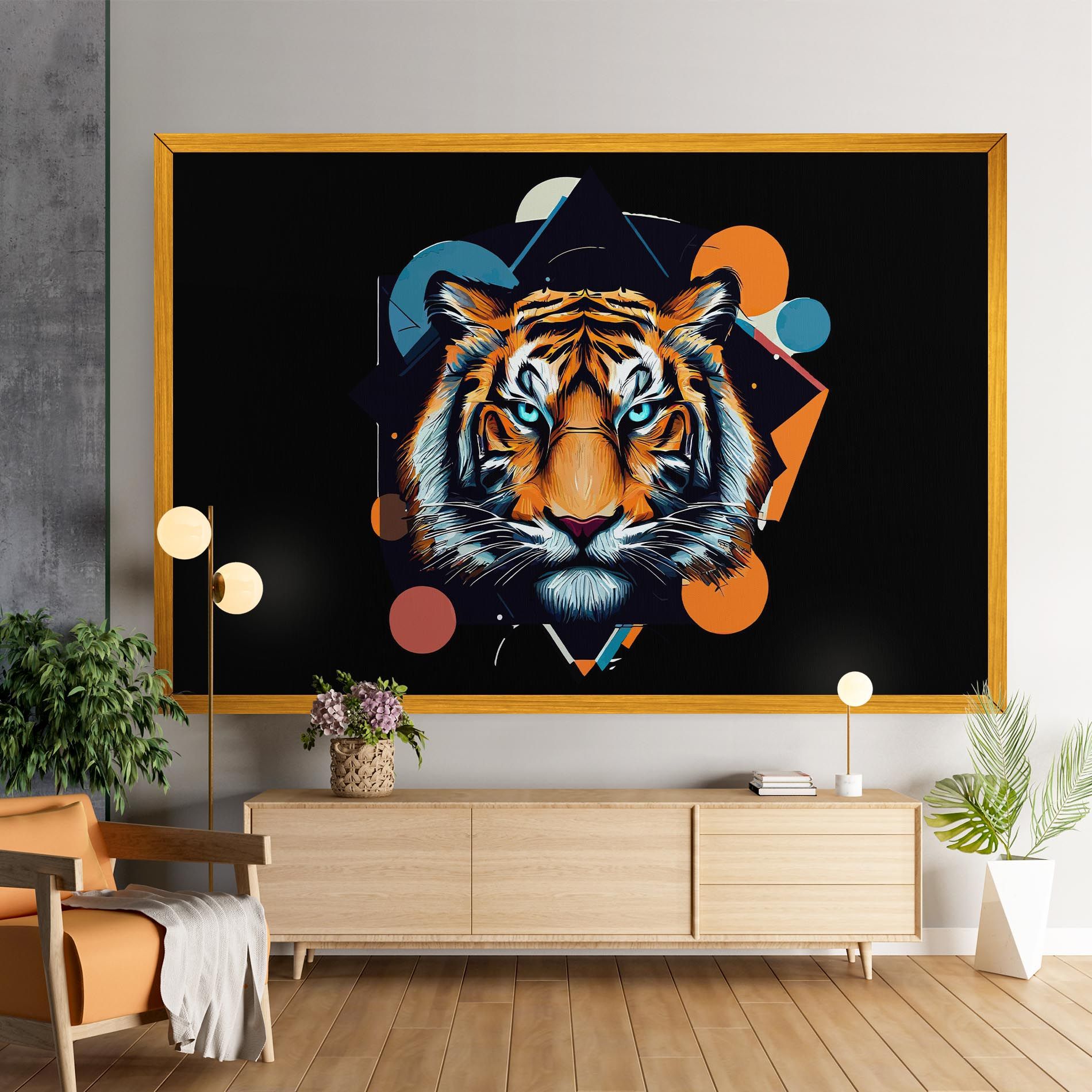 Geometric Tiger mockup 9