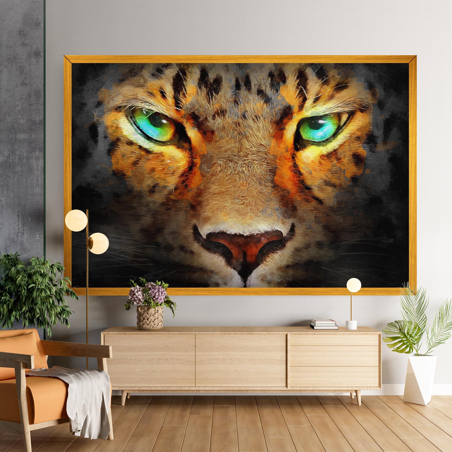 Tablou Canvas Tiger Eyes mockup 9