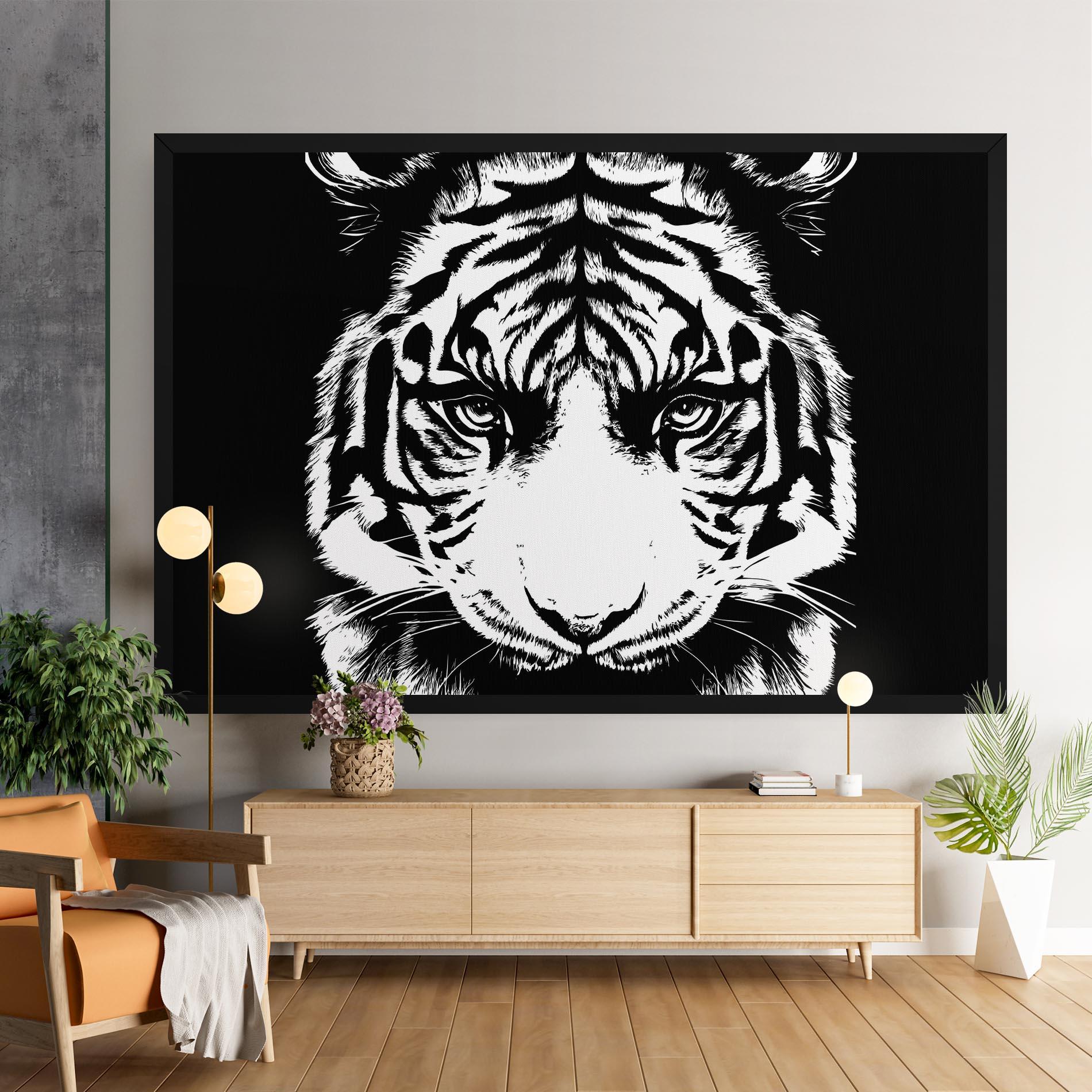 Tablou Canvas Big Eyes Tiger mockup 9