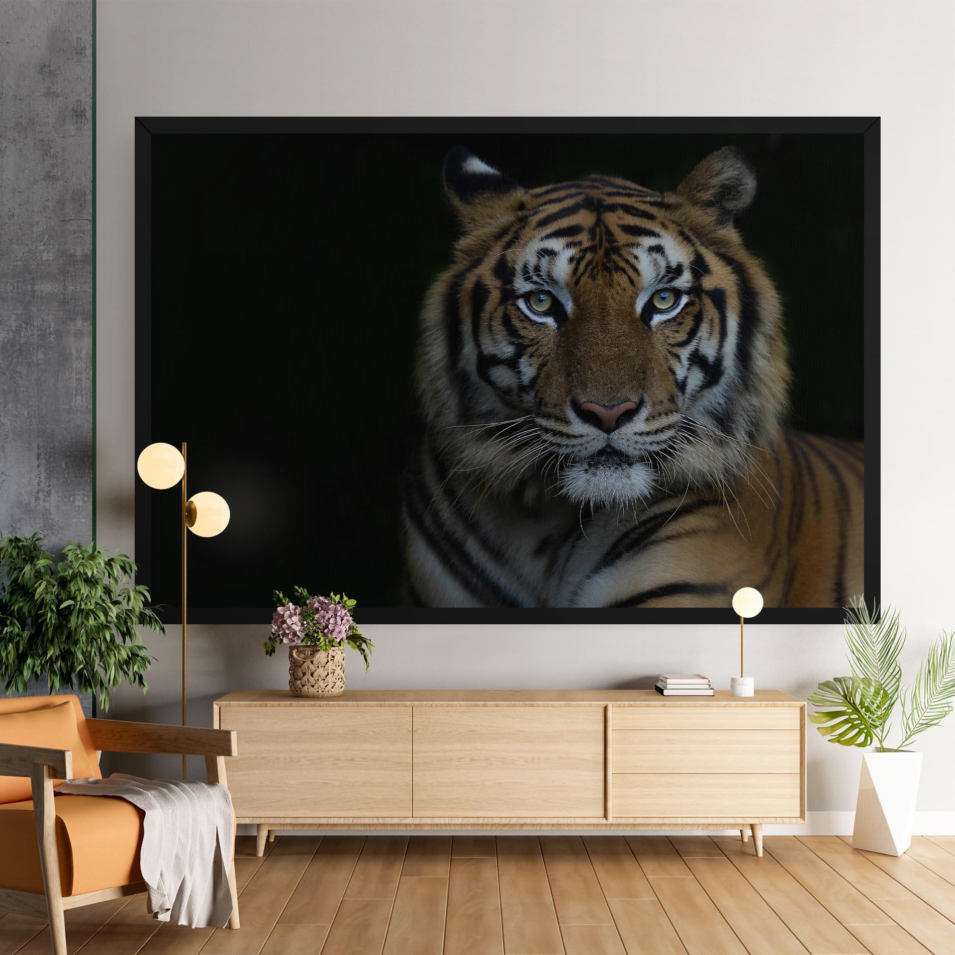Tablou Canvas Close Up Tiger mockup 9