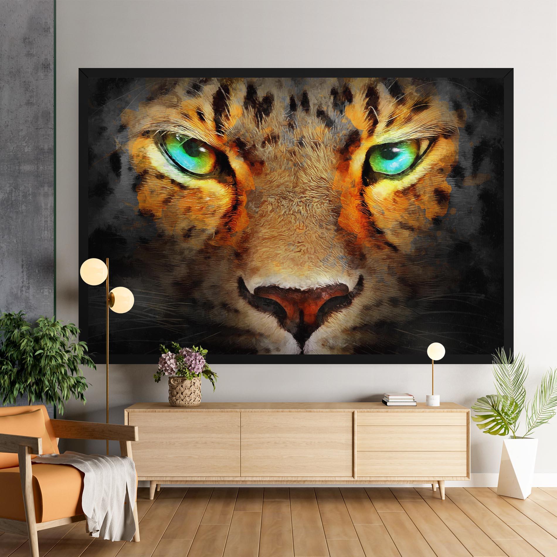 Tablou Canvas Tiger Eyes mockup 9