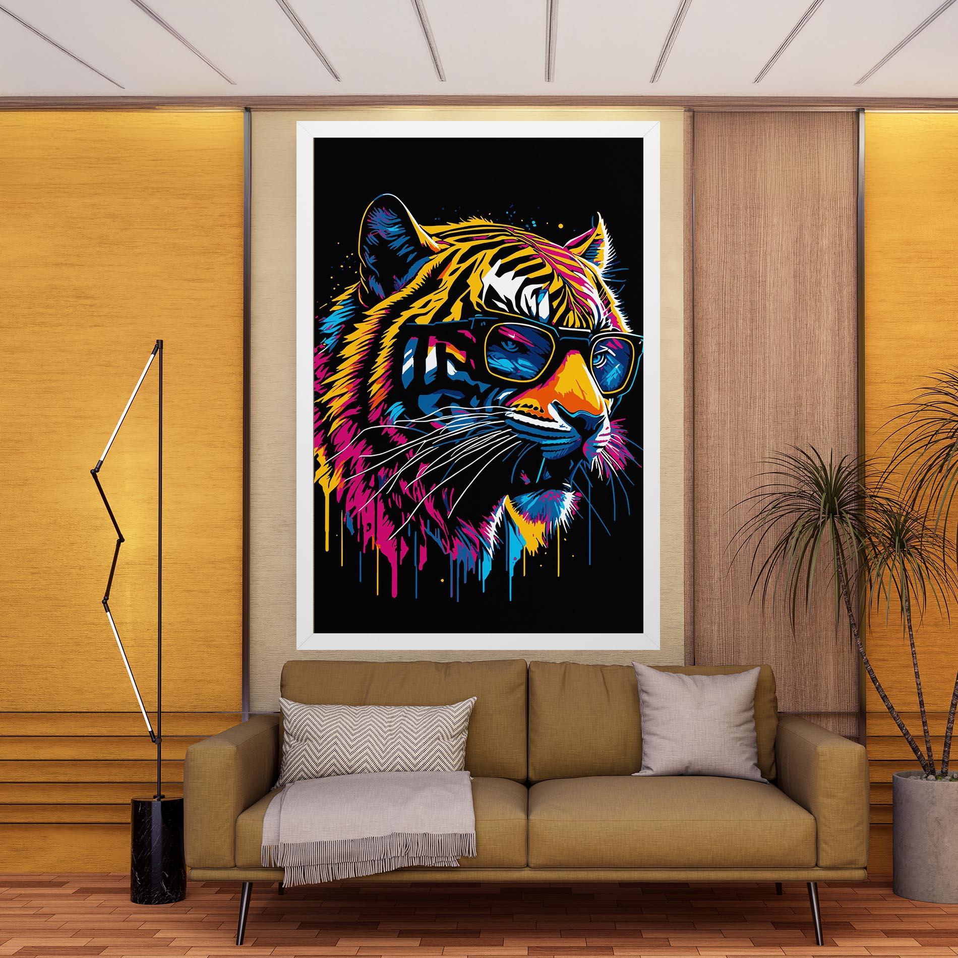 Tablou Canvas Cool Tiger mockup 9