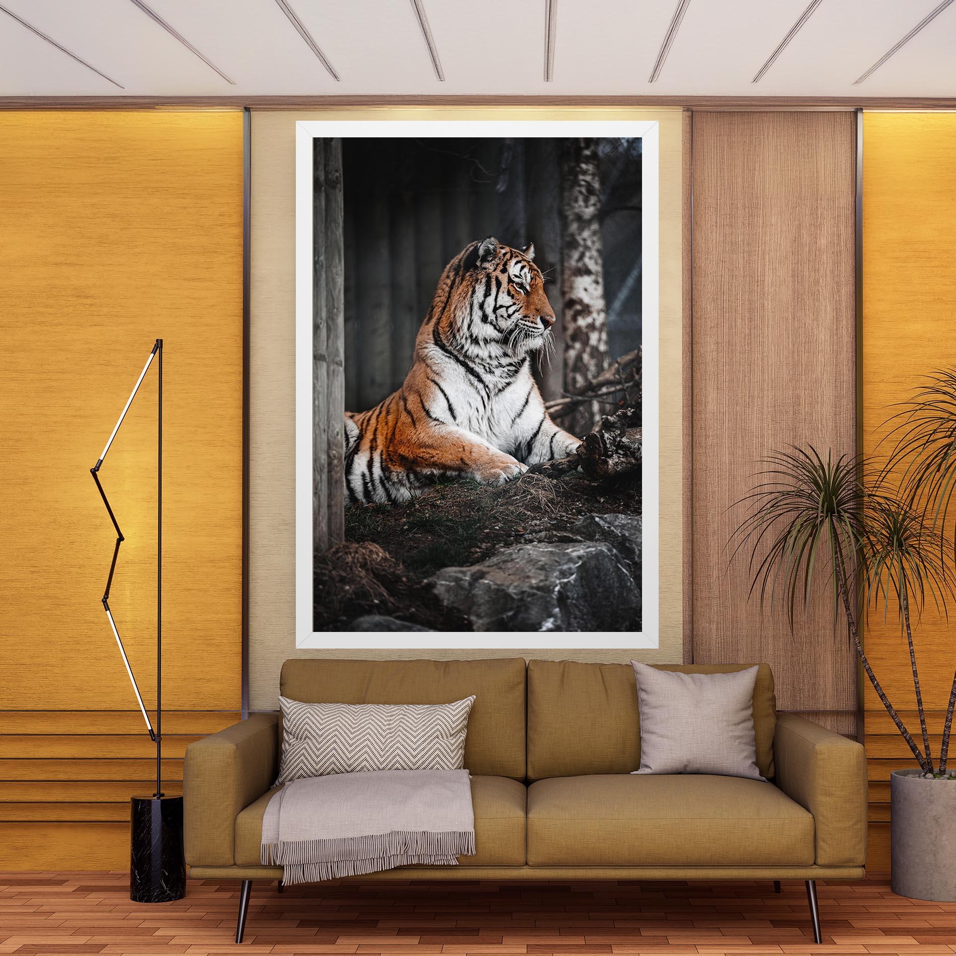 Tablou Canvas Forest Tiger mockup 9