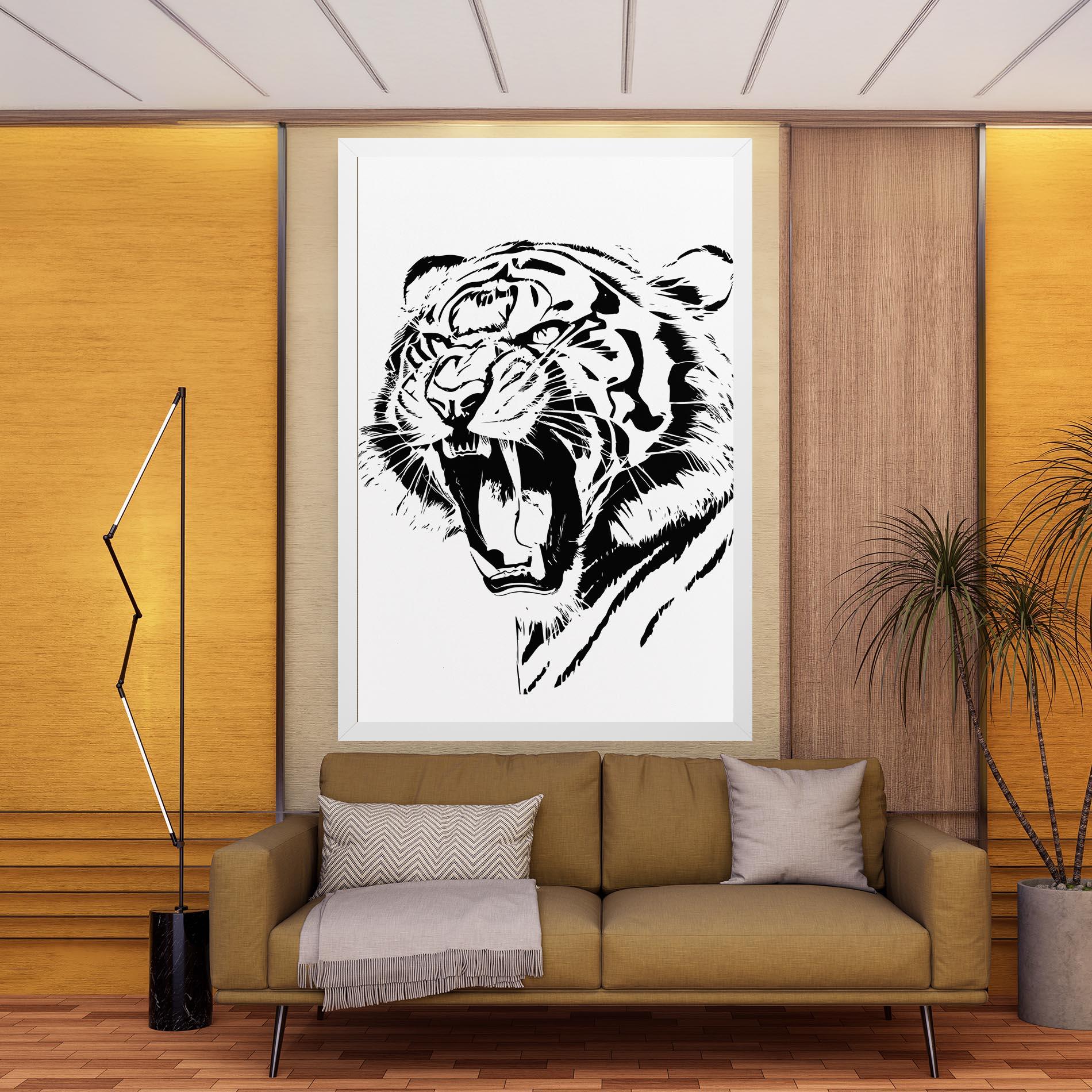 Tablou Canvas Roaring Tiger mockup 9