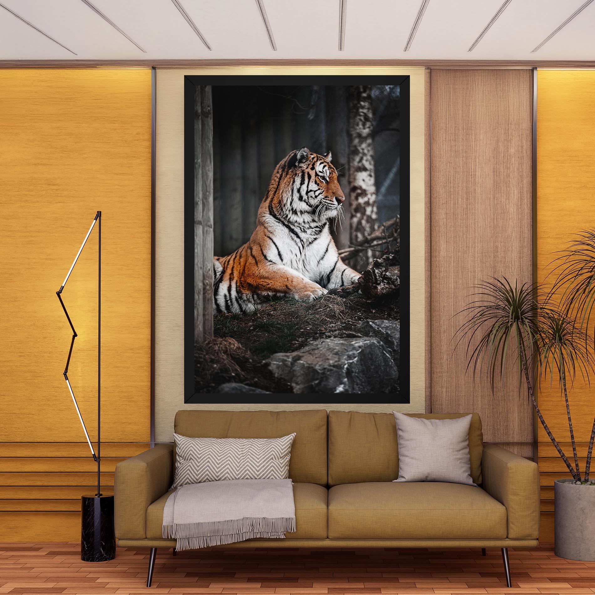 Tablou Canvas Forest Tiger mockup 9