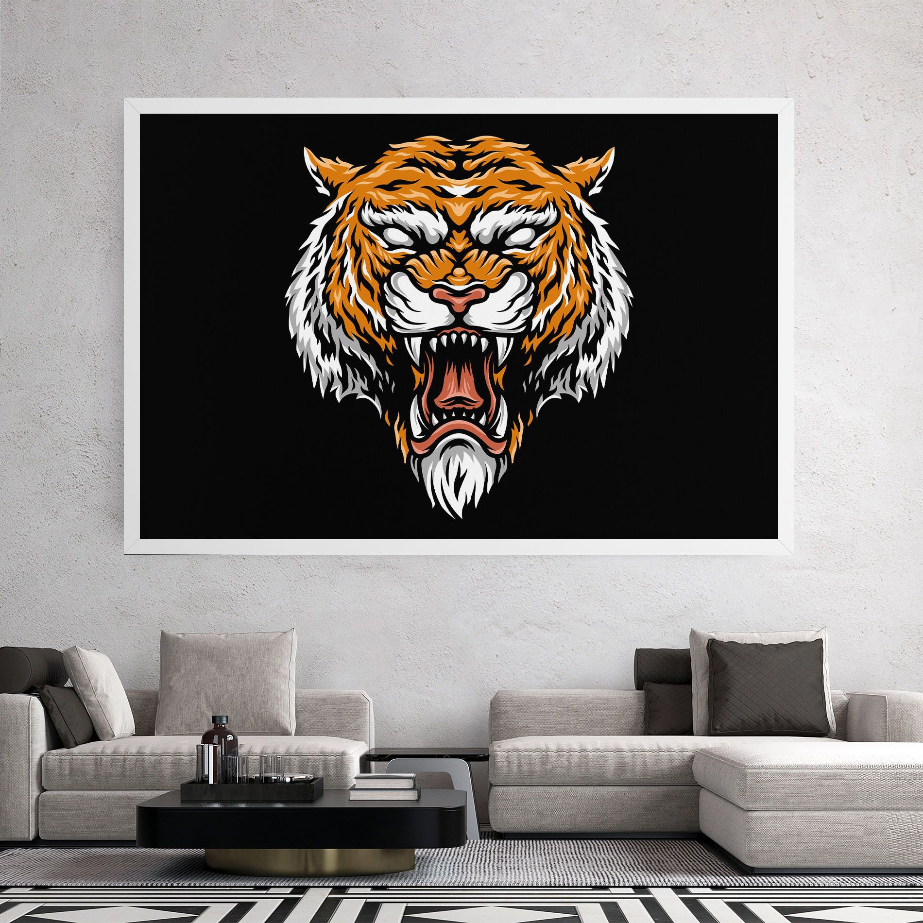 Angry Orange Tiger mockup 2