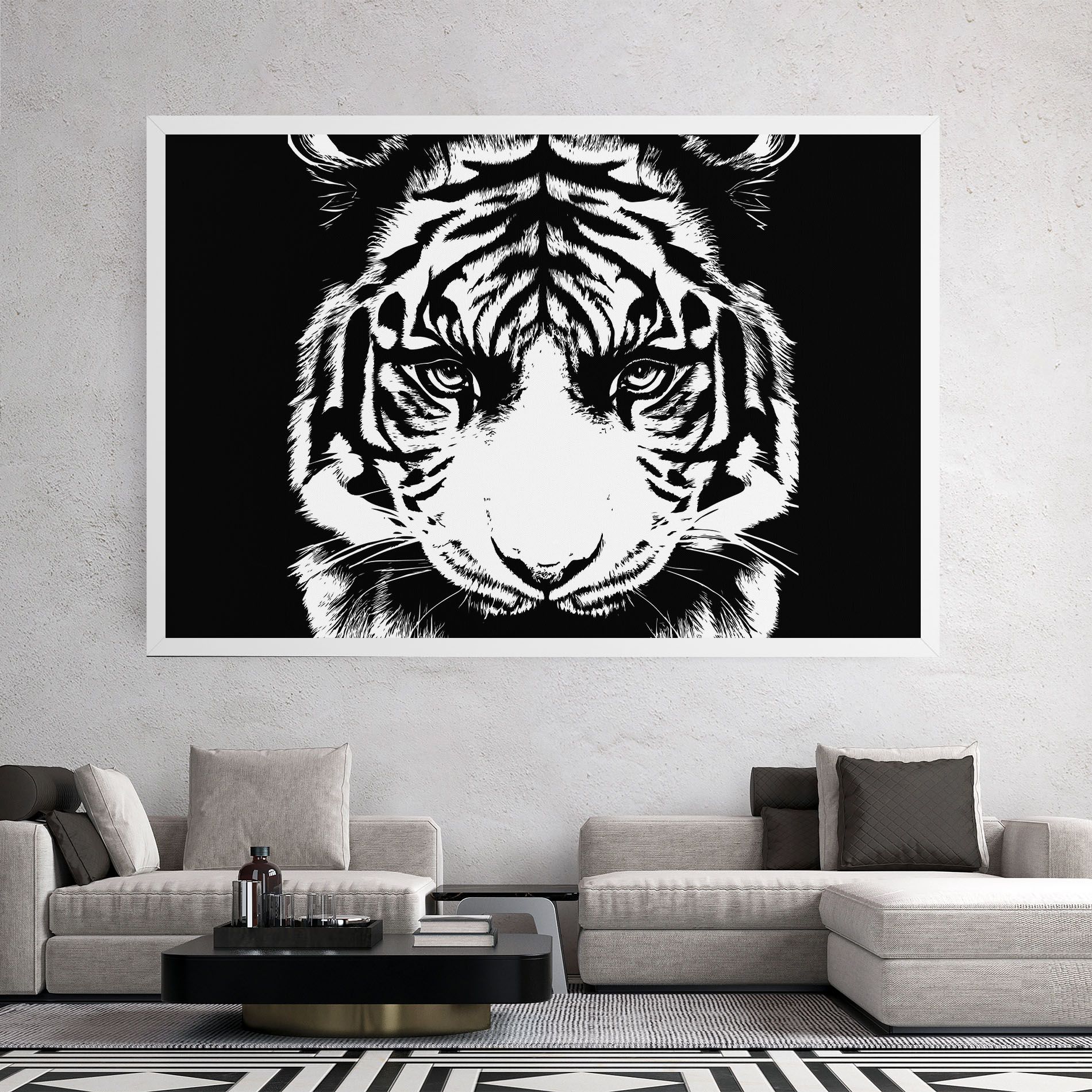 Big Eyes Tiger mockup 2