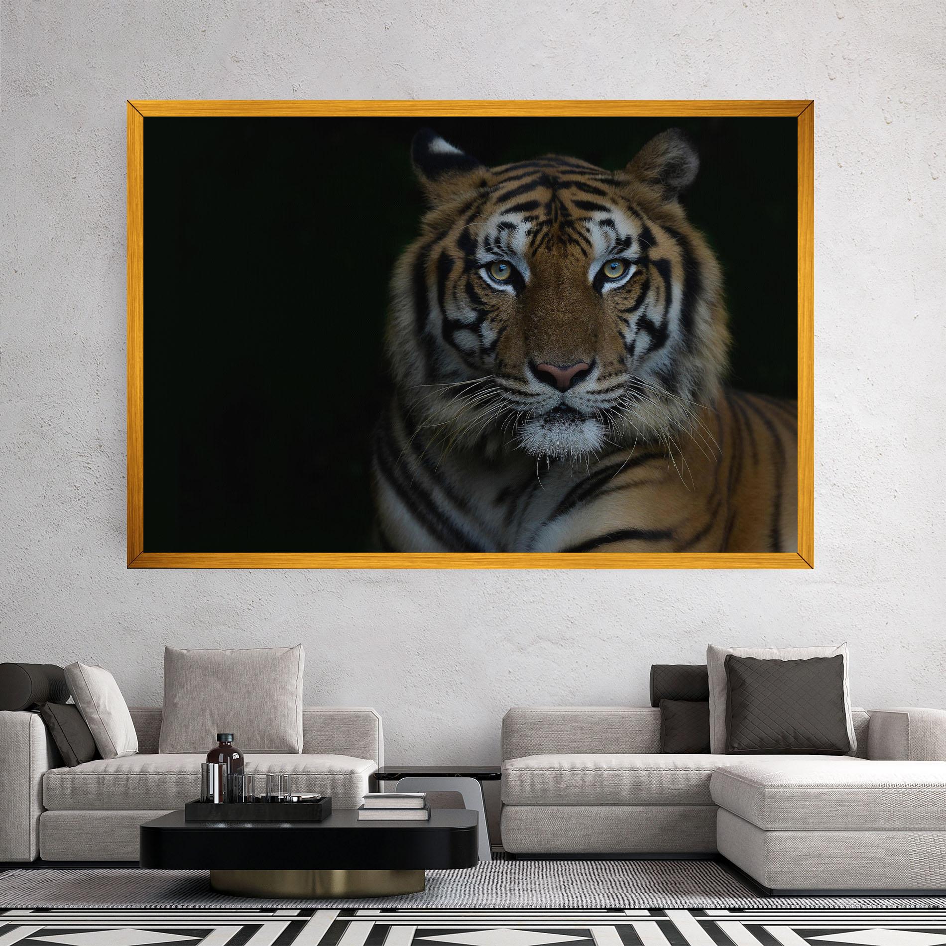 Tablou Canvas Close Up Tiger mockup 2