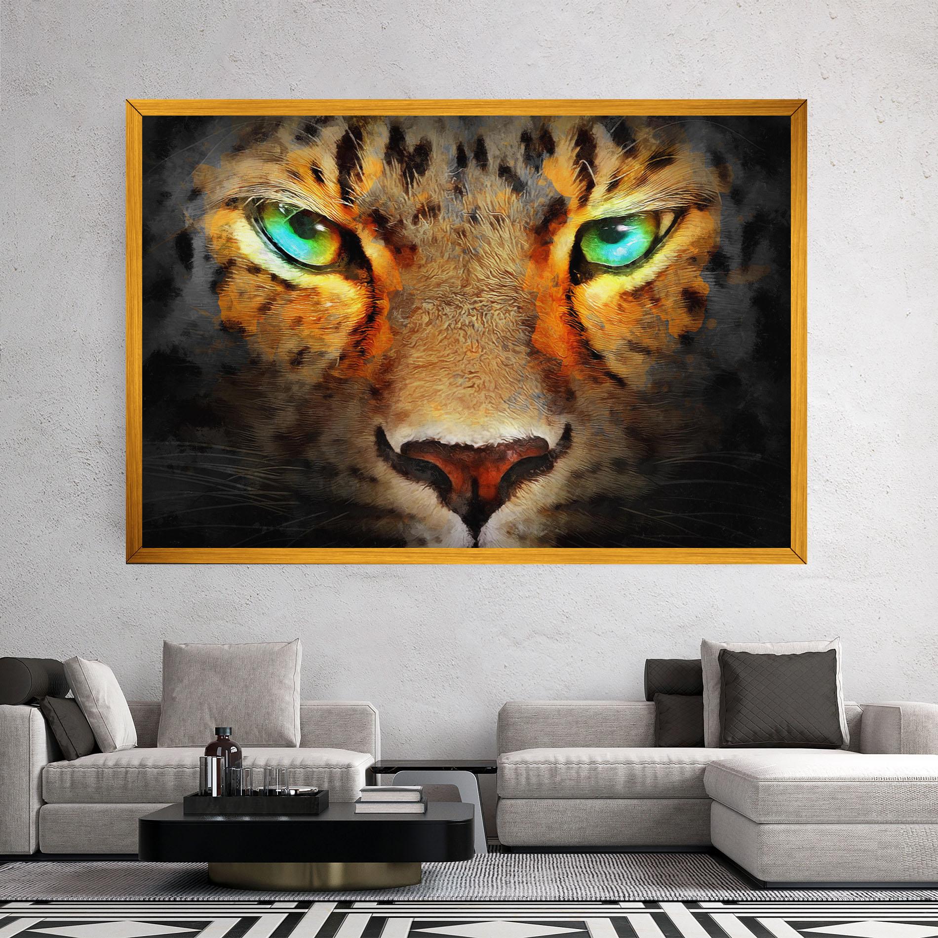 Tablou Canvas Tiger Eyes mockup 2