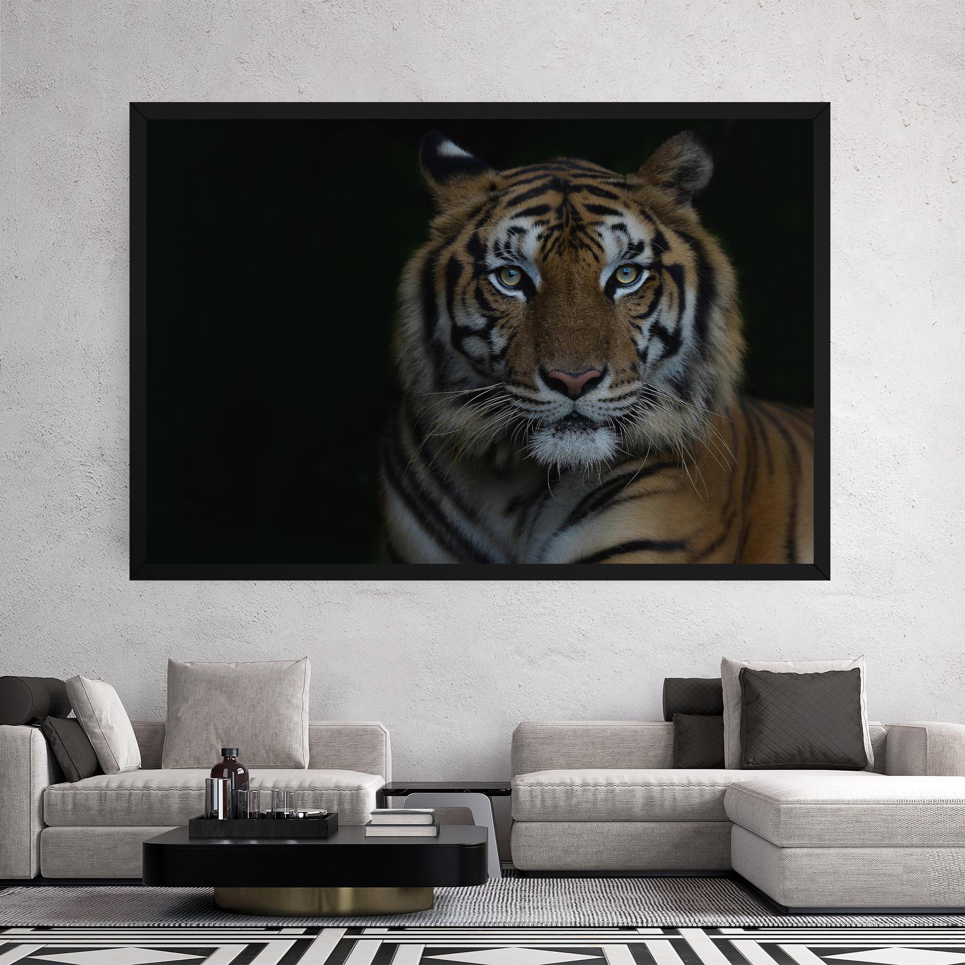 Tablou Canvas Close Up Tiger mockup 2
