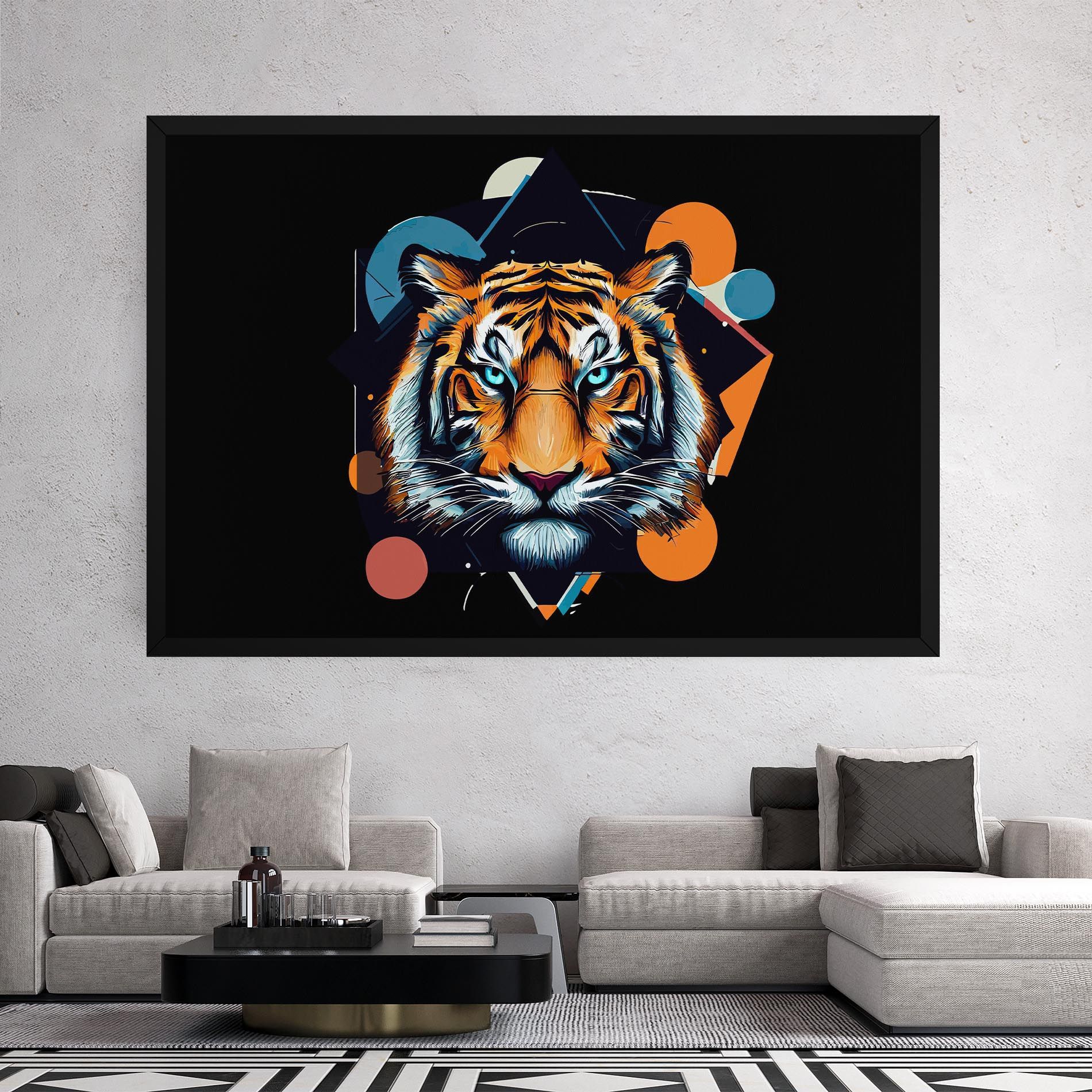 Geometric Tiger mockup 2