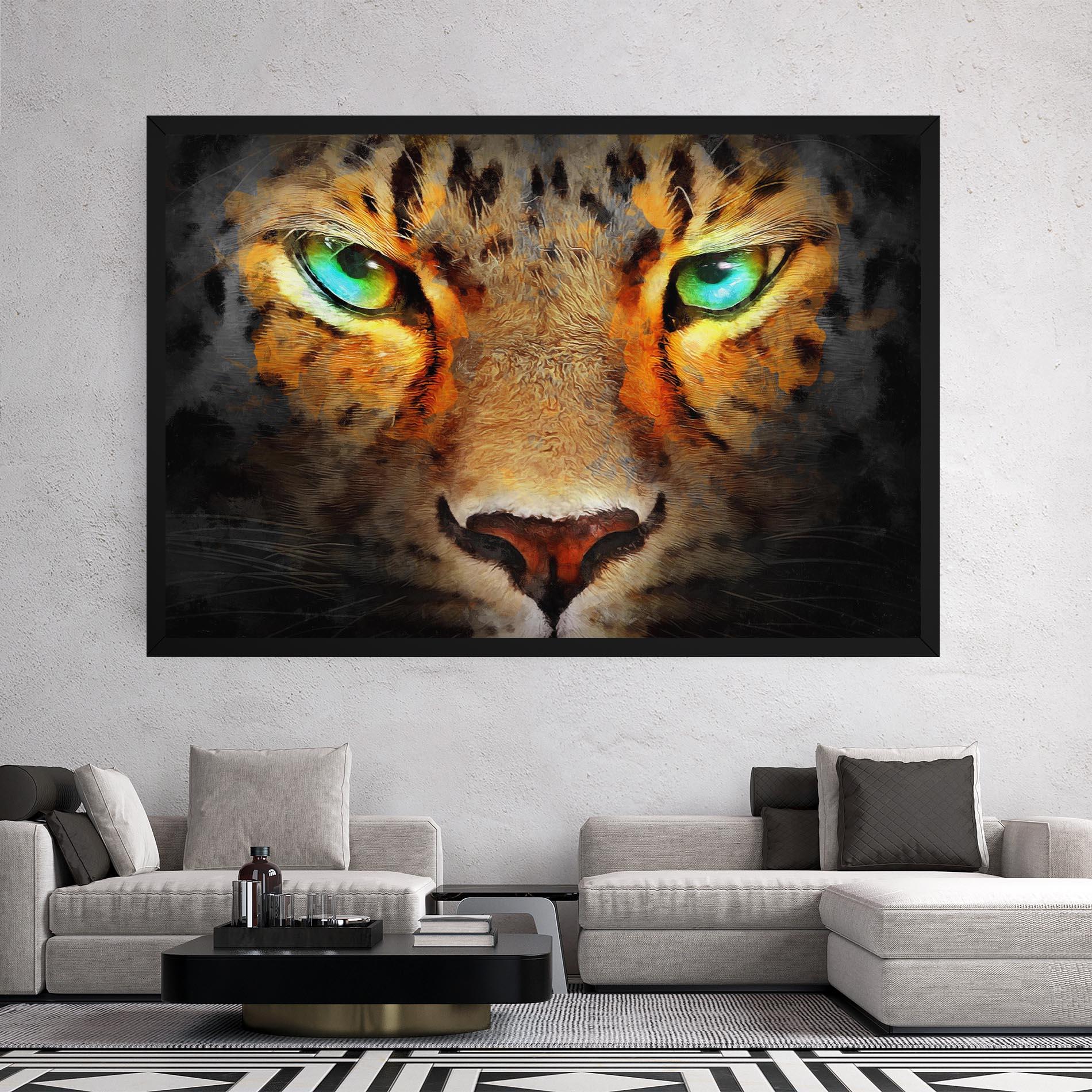 Tablou Canvas Tiger Eyes mockup 2
