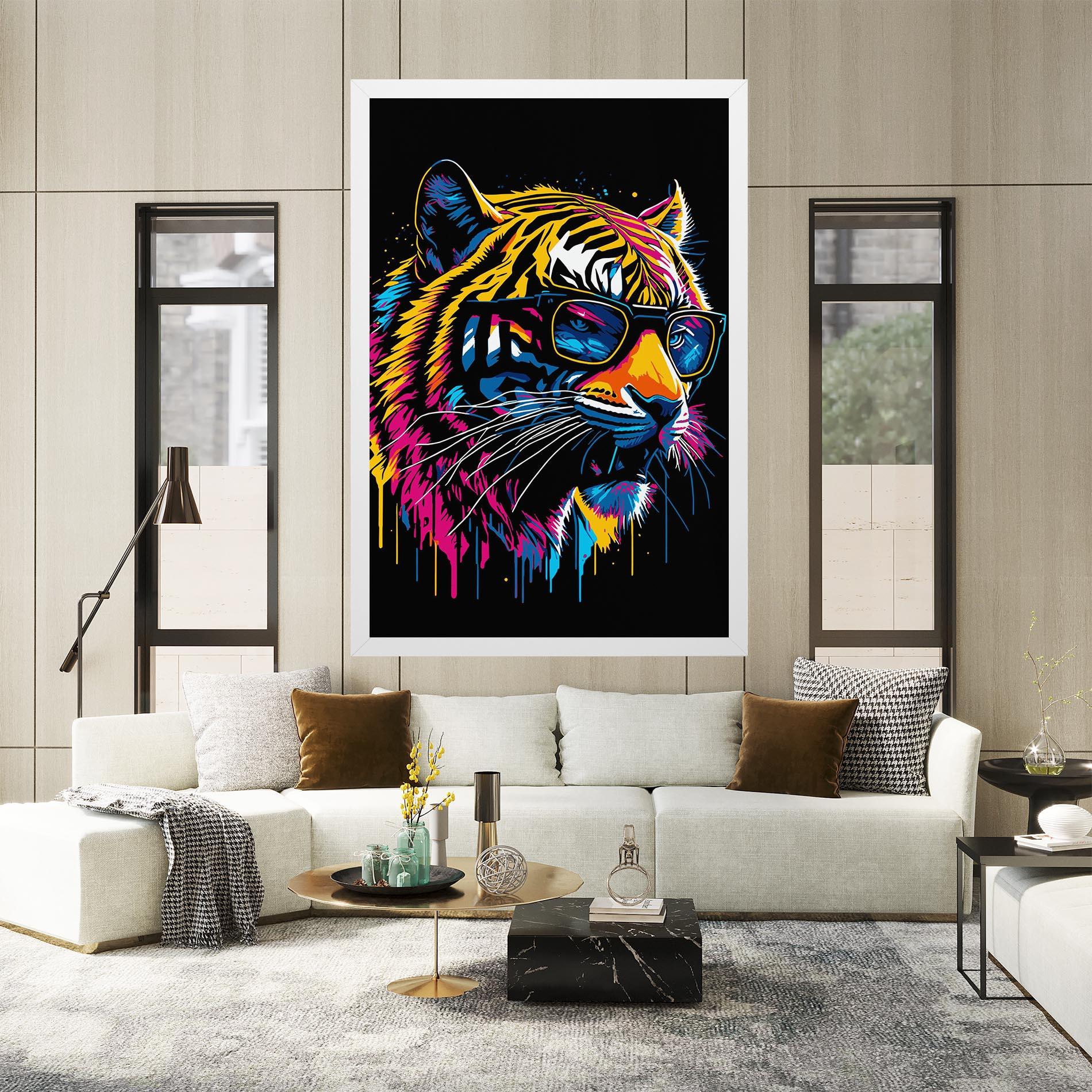 Tablou Canvas Cool Tiger mockup 2