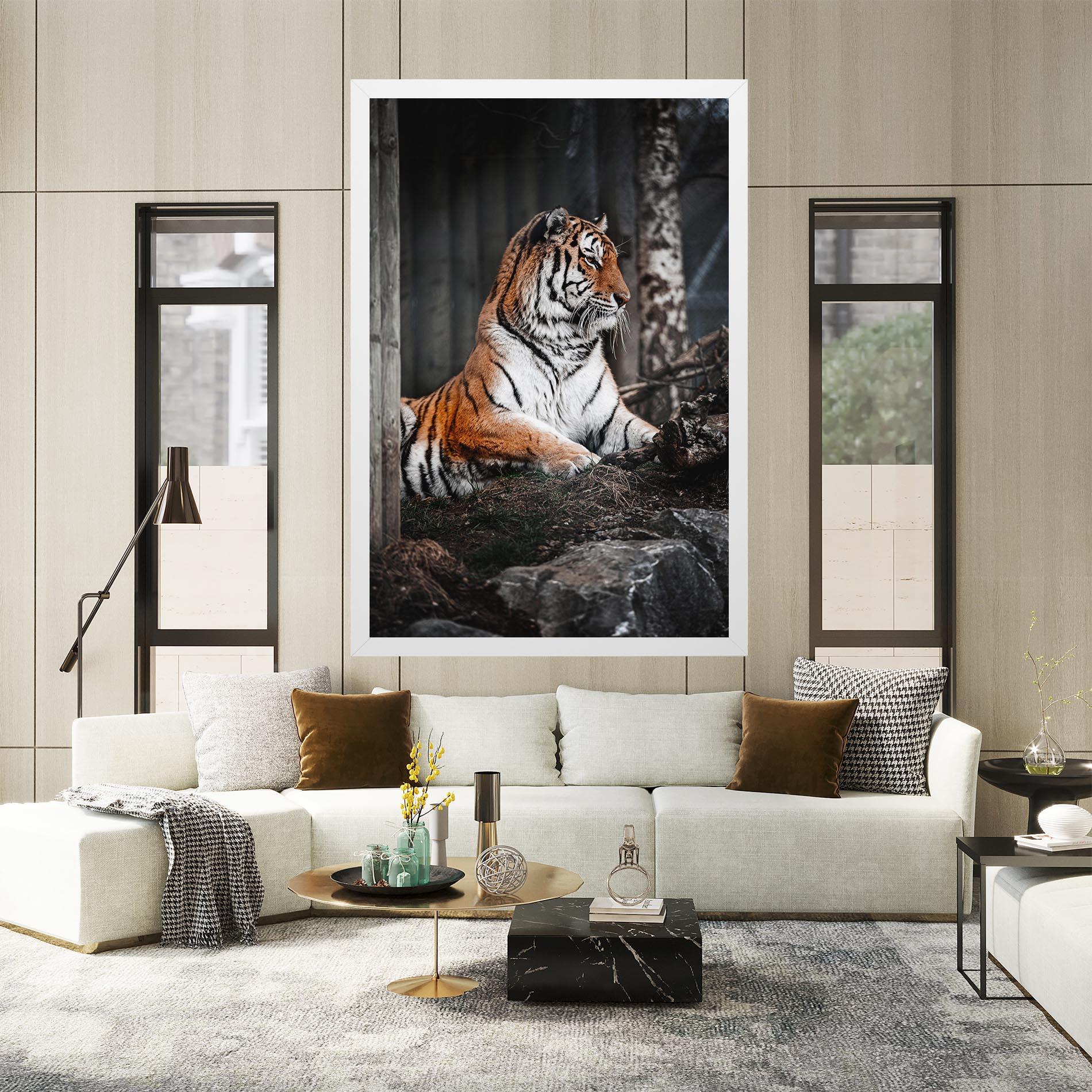 Tablou Canvas Forest Tiger mockup 2