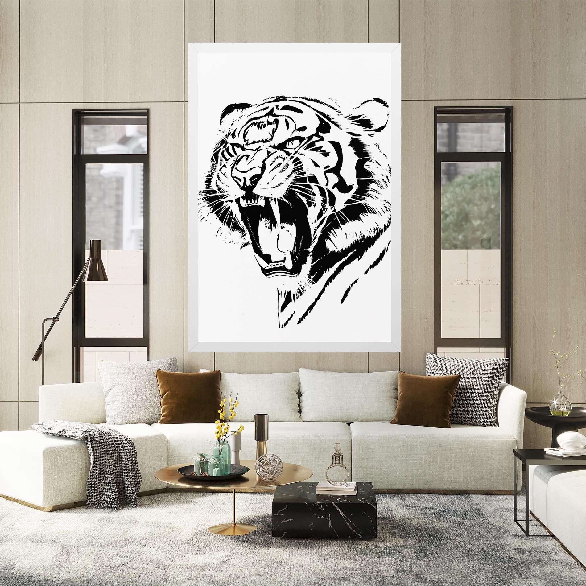 Tablou Canvas Roaring Tiger mockup 2