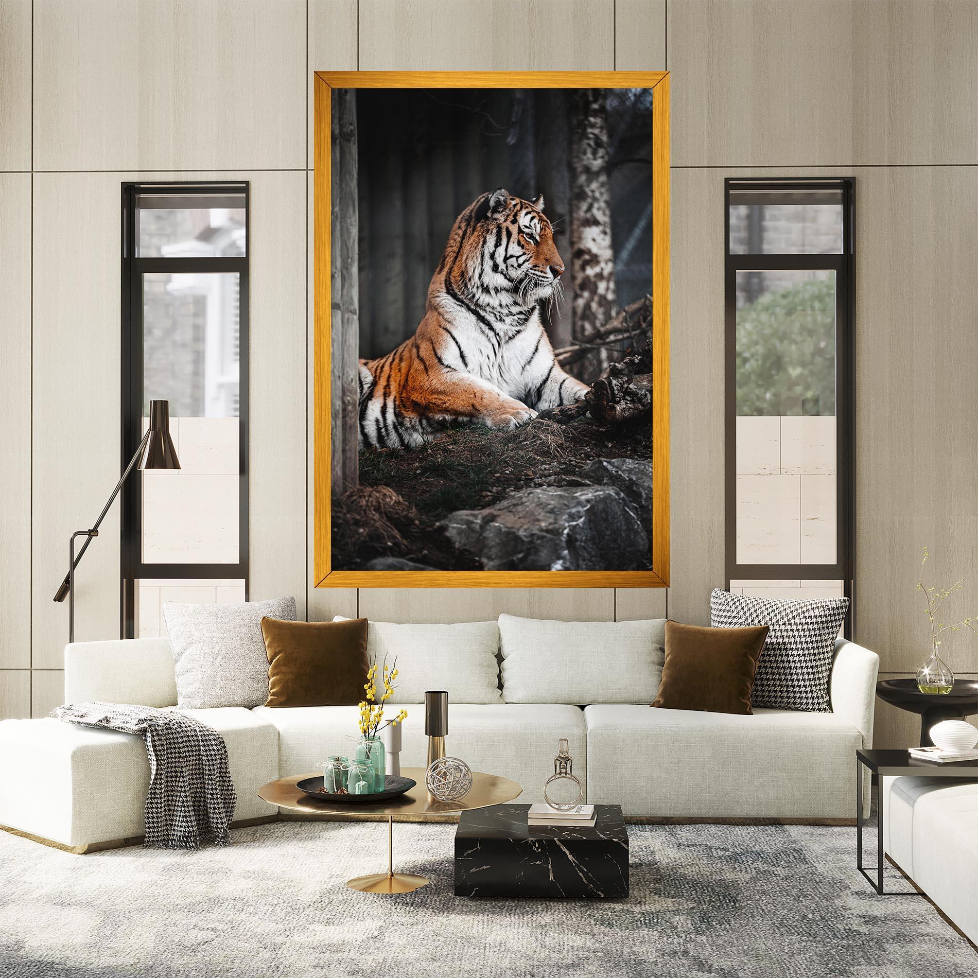 Tablou Canvas Forest Tiger mockup 2