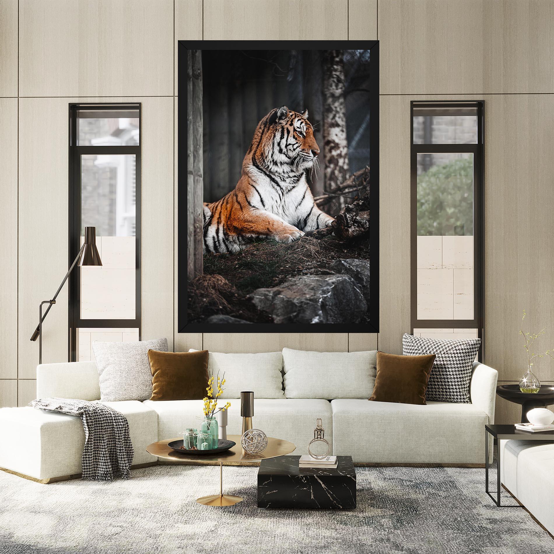 Tablou Canvas Forest Tiger mockup 2