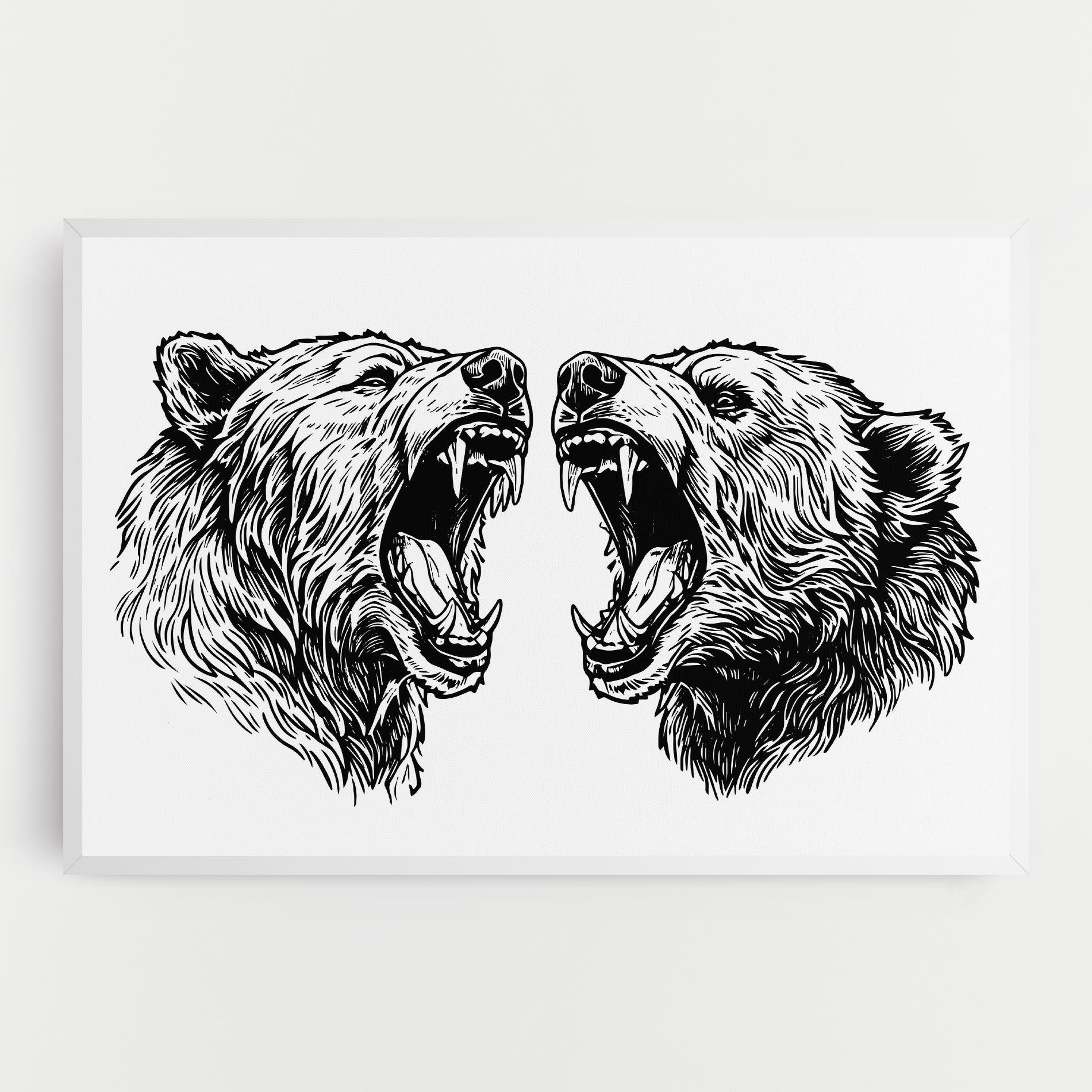 Tablou Canvas Bear Bite mockup 0