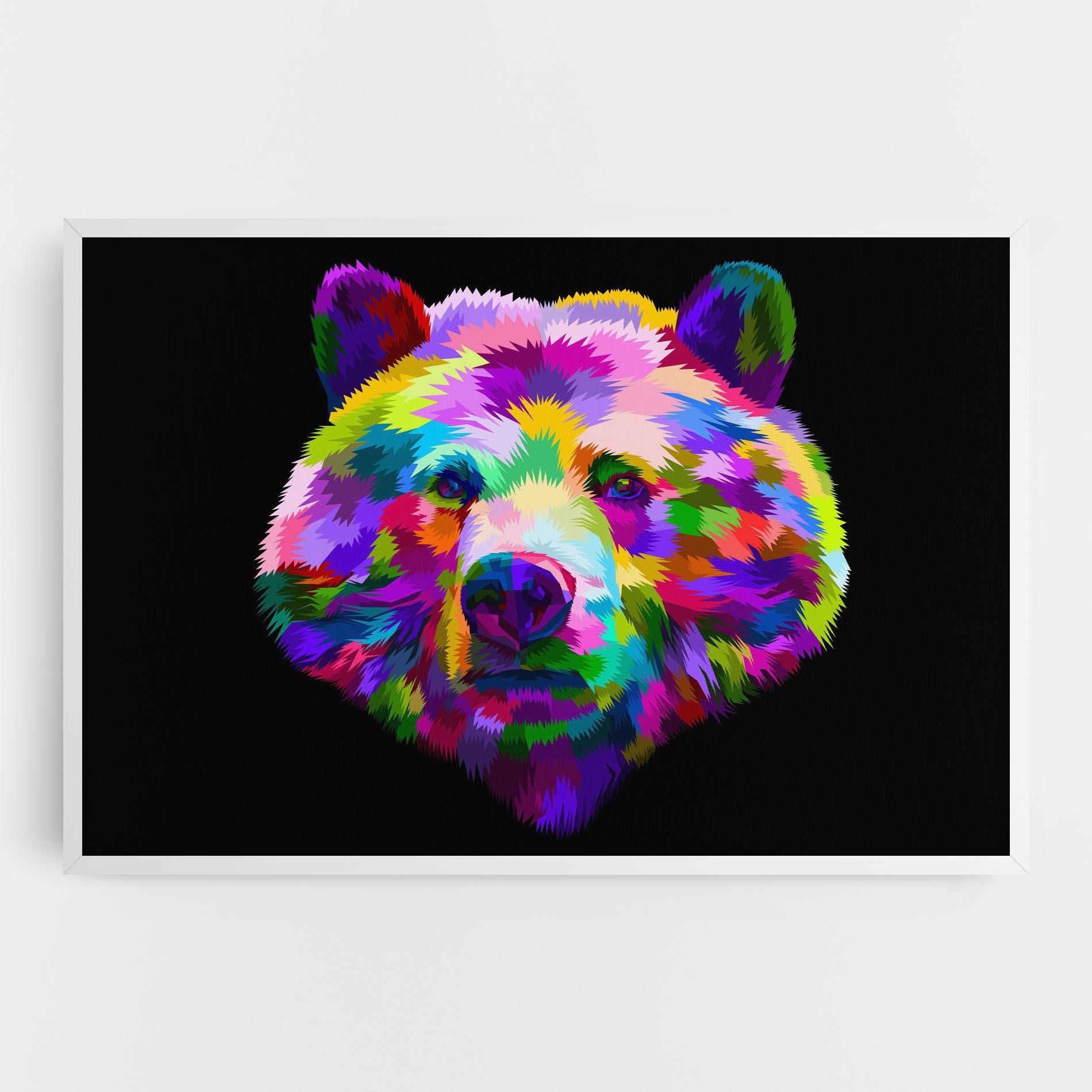 Tablou Canvas Bear Head Art mockup 0