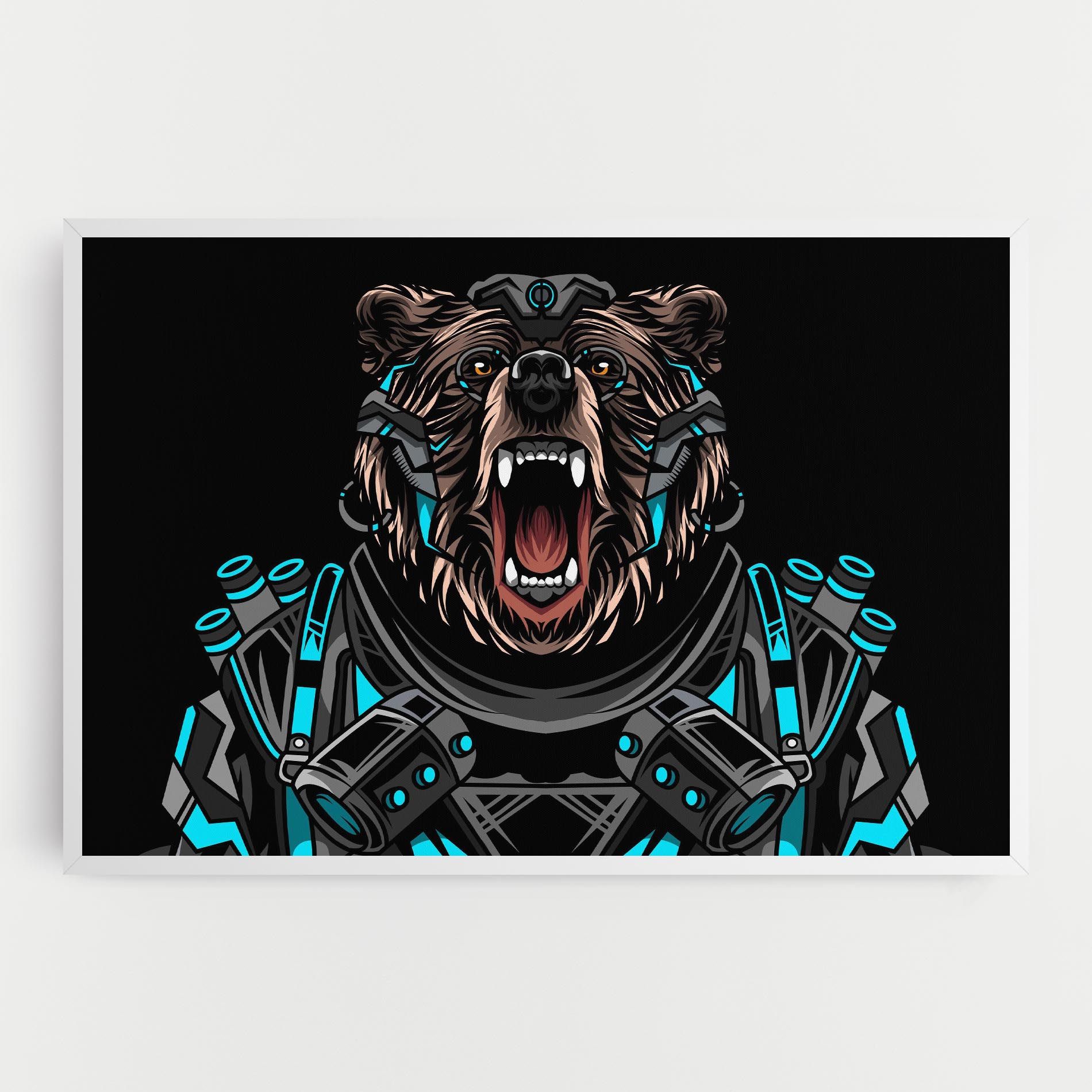 Black Cyborg Bear mockup 0