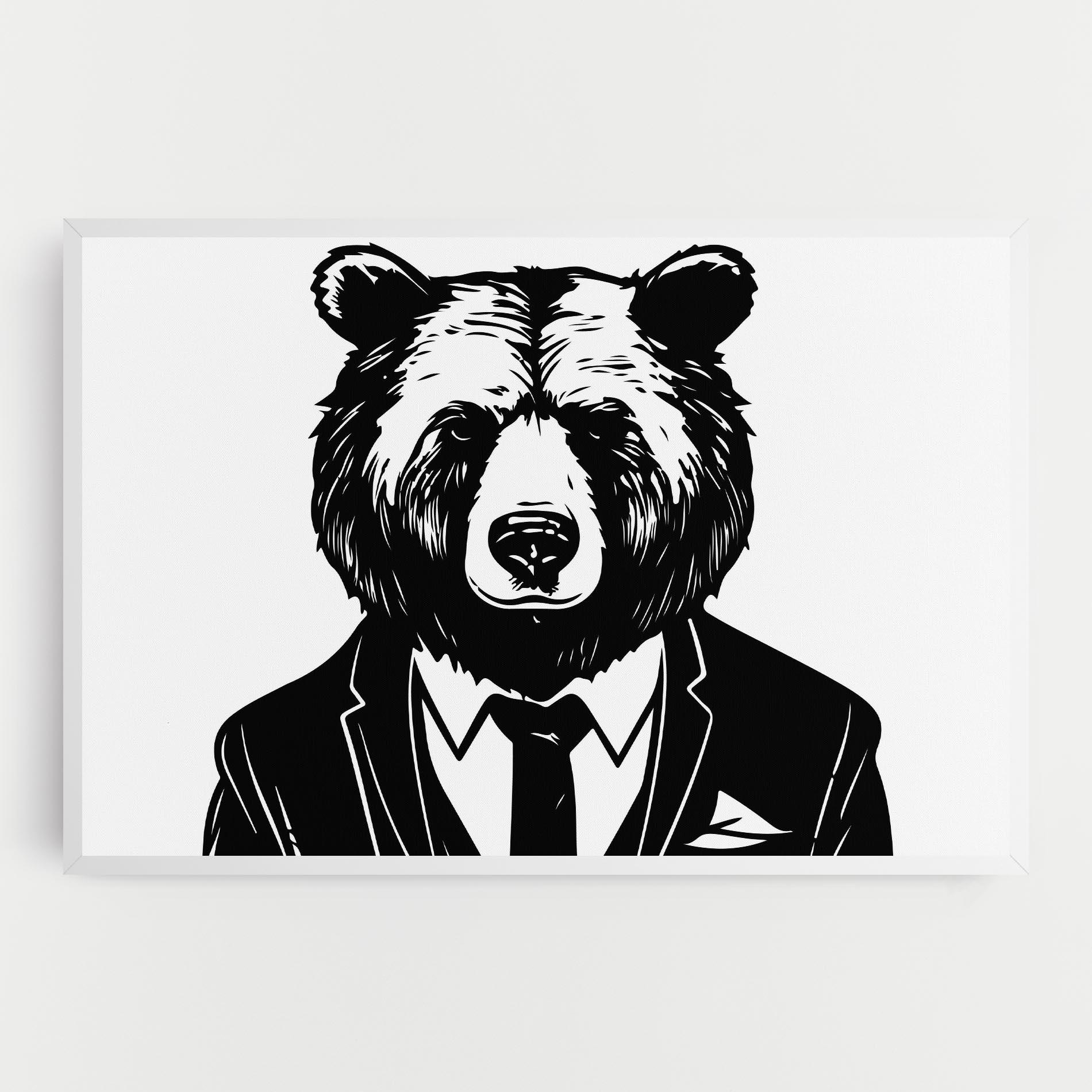 Tablou Canvas Business Bear mockup 0