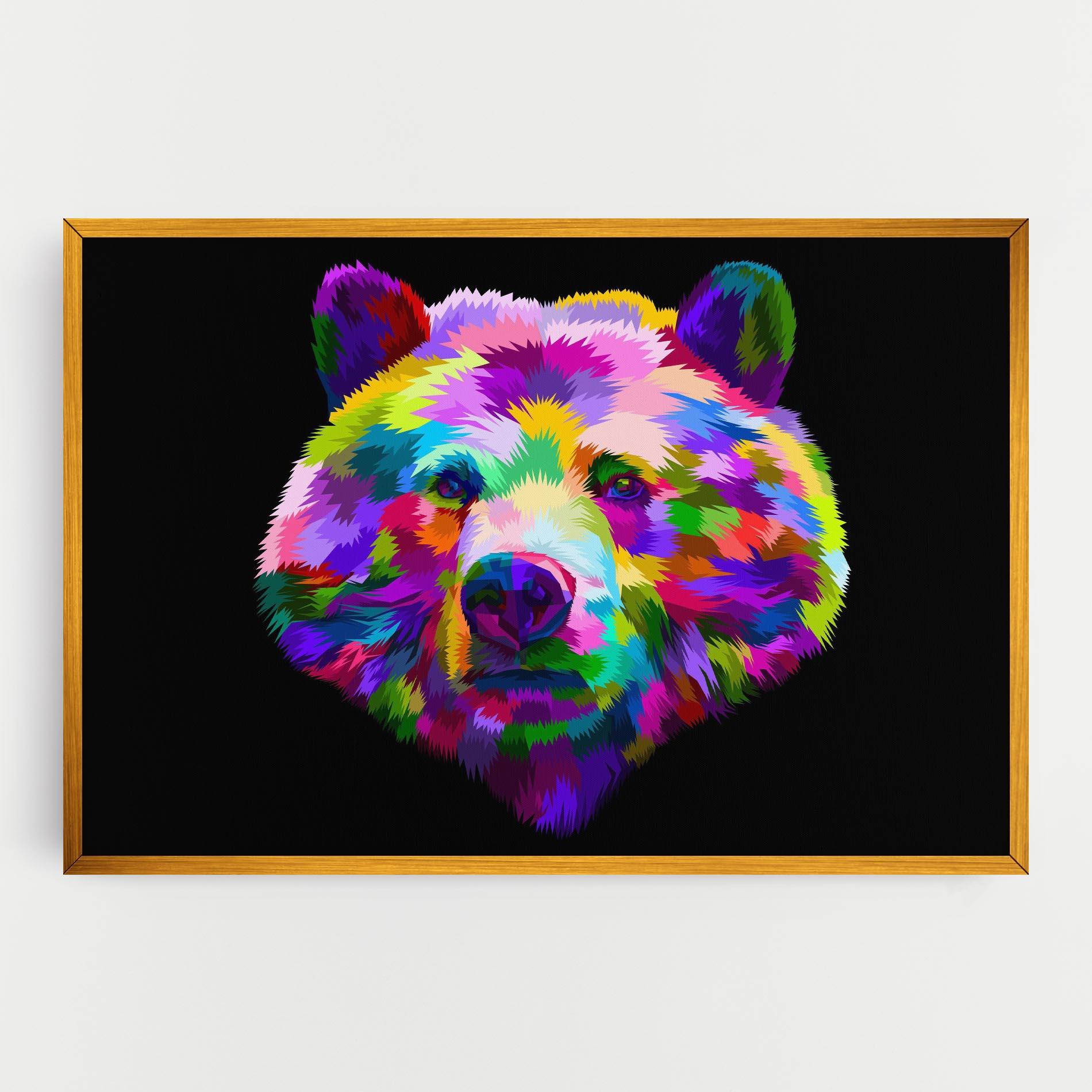Tablou Canvas Bear Head Art mockup 0
